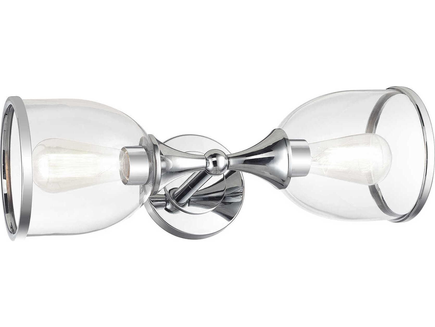 Livex Lighting Ashridge 2-Light Polished Chrome Vanity Light