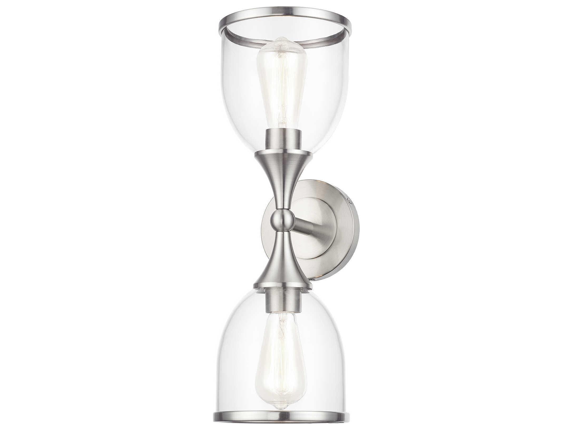 Livex Lighting Ashridge 2-Light Brushed Nickel Vanity Light