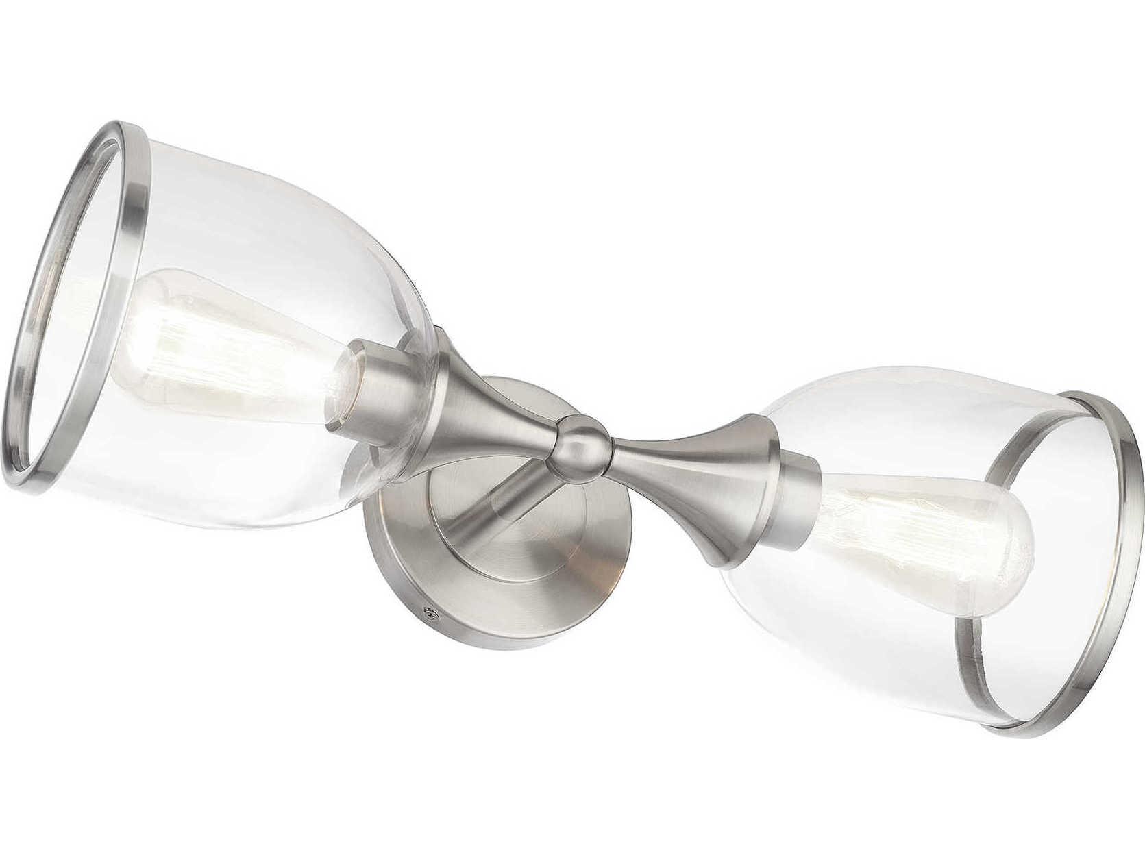 Livex Lighting Ashridge 2-Light Brushed Nickel Vanity Light