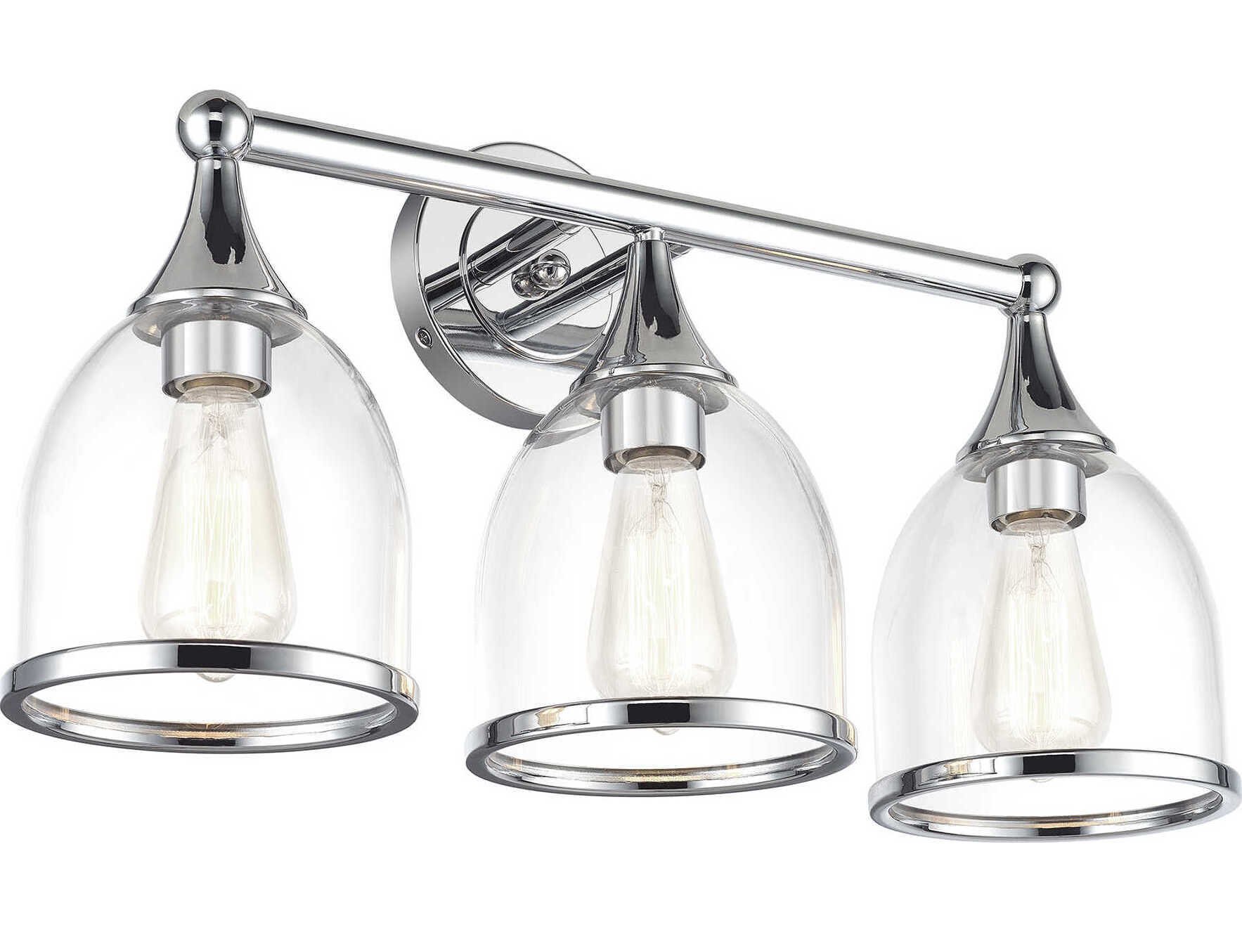 Livex Lighting Ashridge 3-Light Polished Chrome Vanity Light