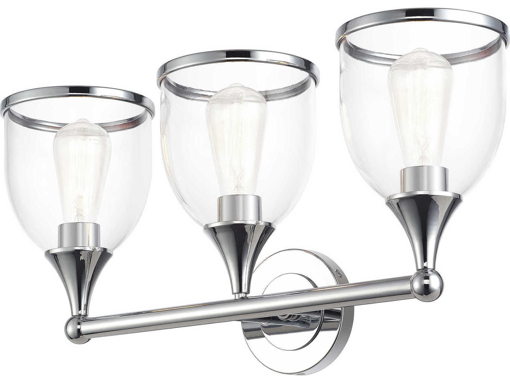 Livex Lighting Ashridge 3-Light Polished Chrome Vanity Light