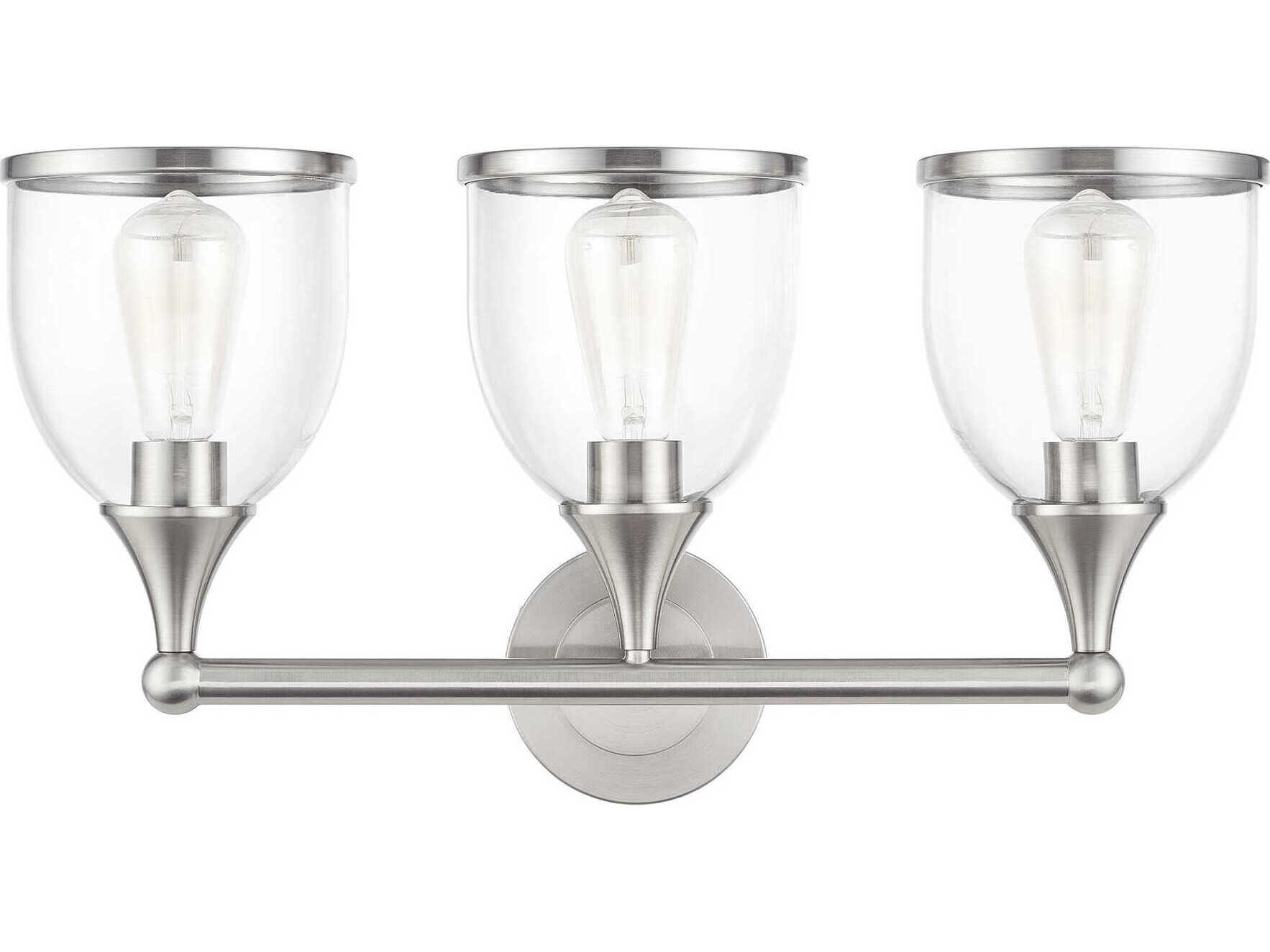 Livex Lighting Ashridge 3-Light Brushed Nickel Vanity Light