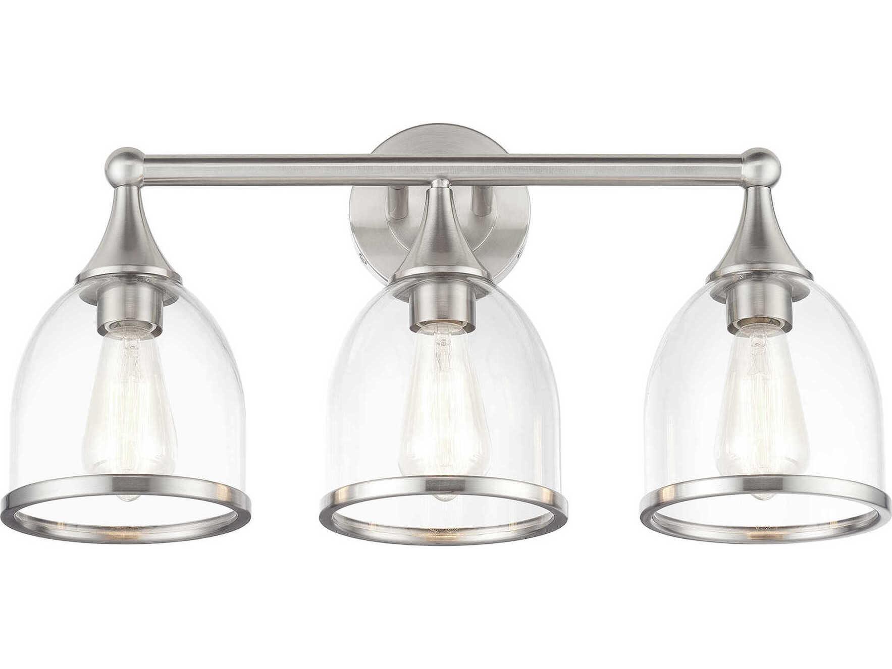 Livex Lighting Ashridge 3-Light Brushed Nickel Vanity Light