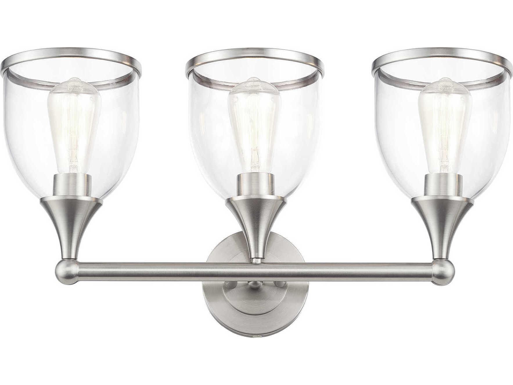 Livex Lighting Ashridge 3-Light Brushed Nickel Vanity Light