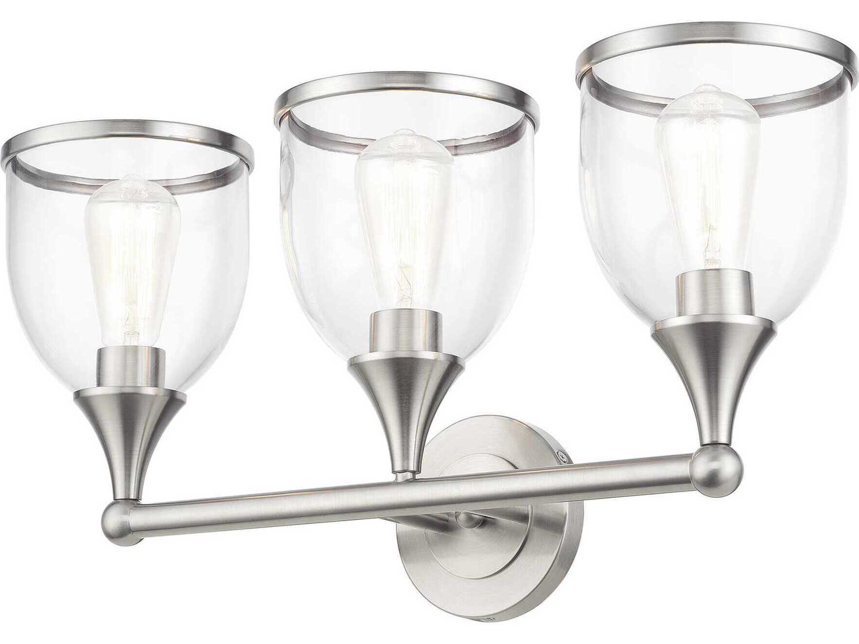 Livex Lighting Ashridge 3-Light Brushed Nickel Vanity Light