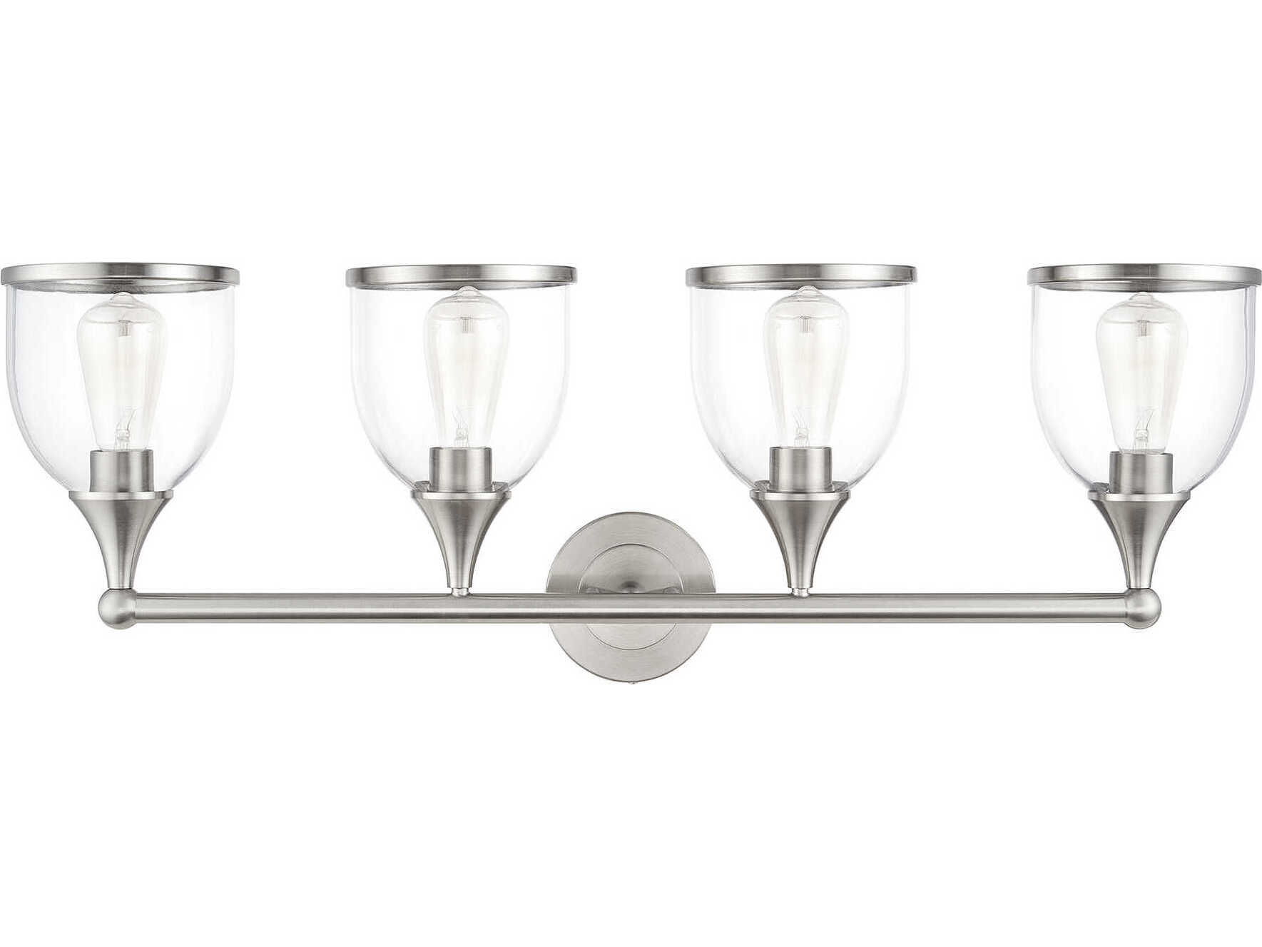 Livex Lighting Ashridge 4-Light Brushed Nickel Vanity Light