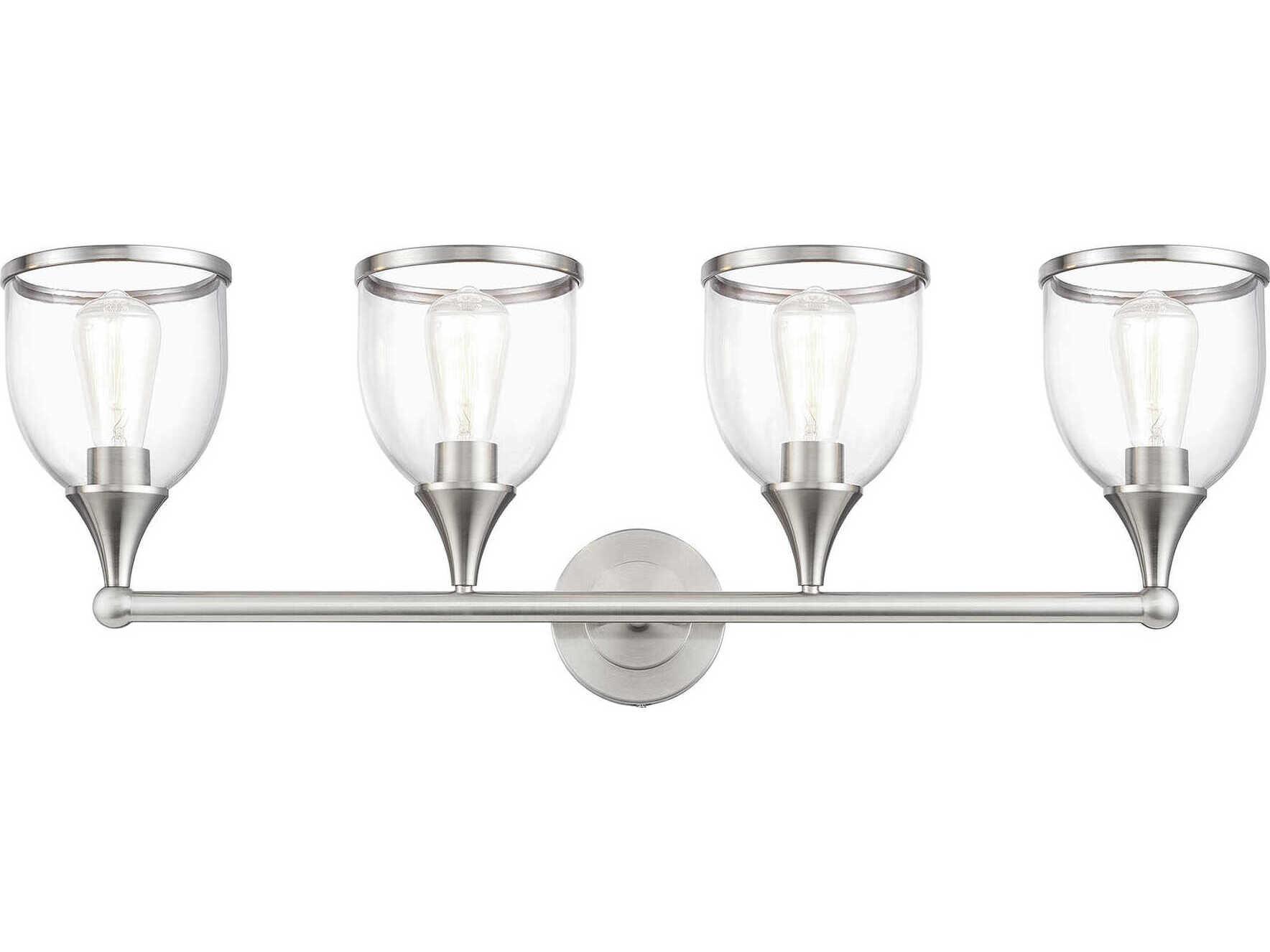 Livex Lighting Ashridge 4-Light Brushed Nickel Vanity Light