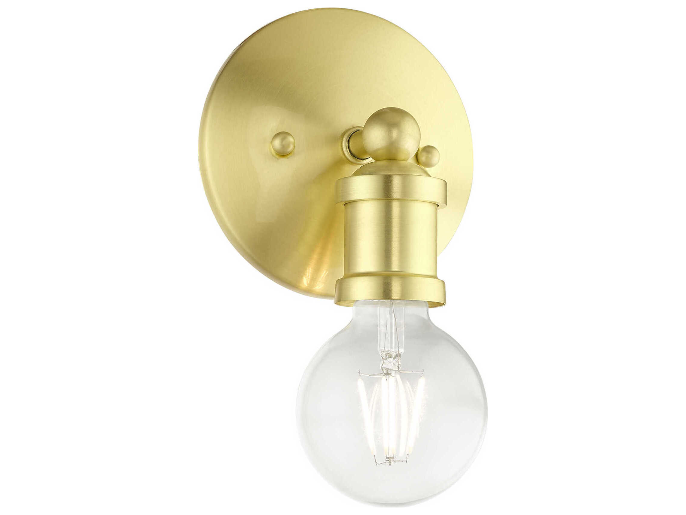 Livex Lighting Lansdale 1-Light Satin Brass Wall Sconce
