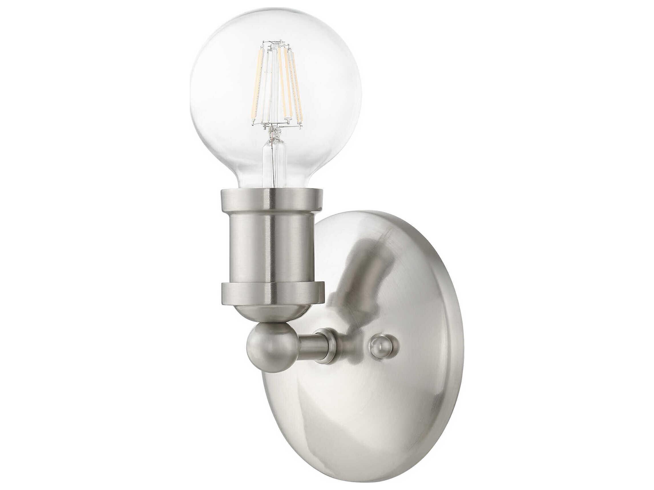Livex Lighting Lansdale 1-Light Brushed Nickel Wall Sconce