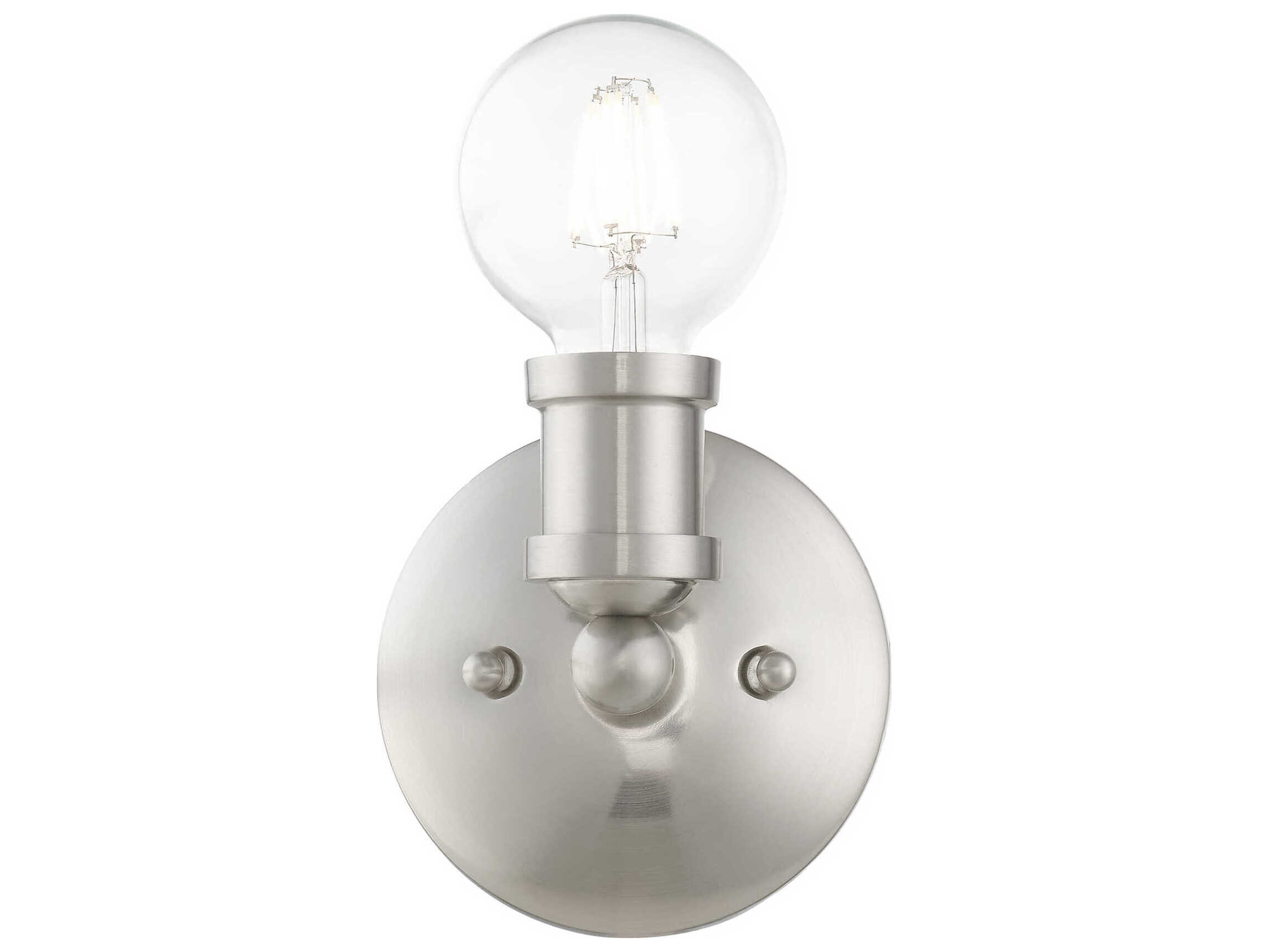 Livex Lighting Lansdale 1-Light Brushed Nickel Wall Sconce