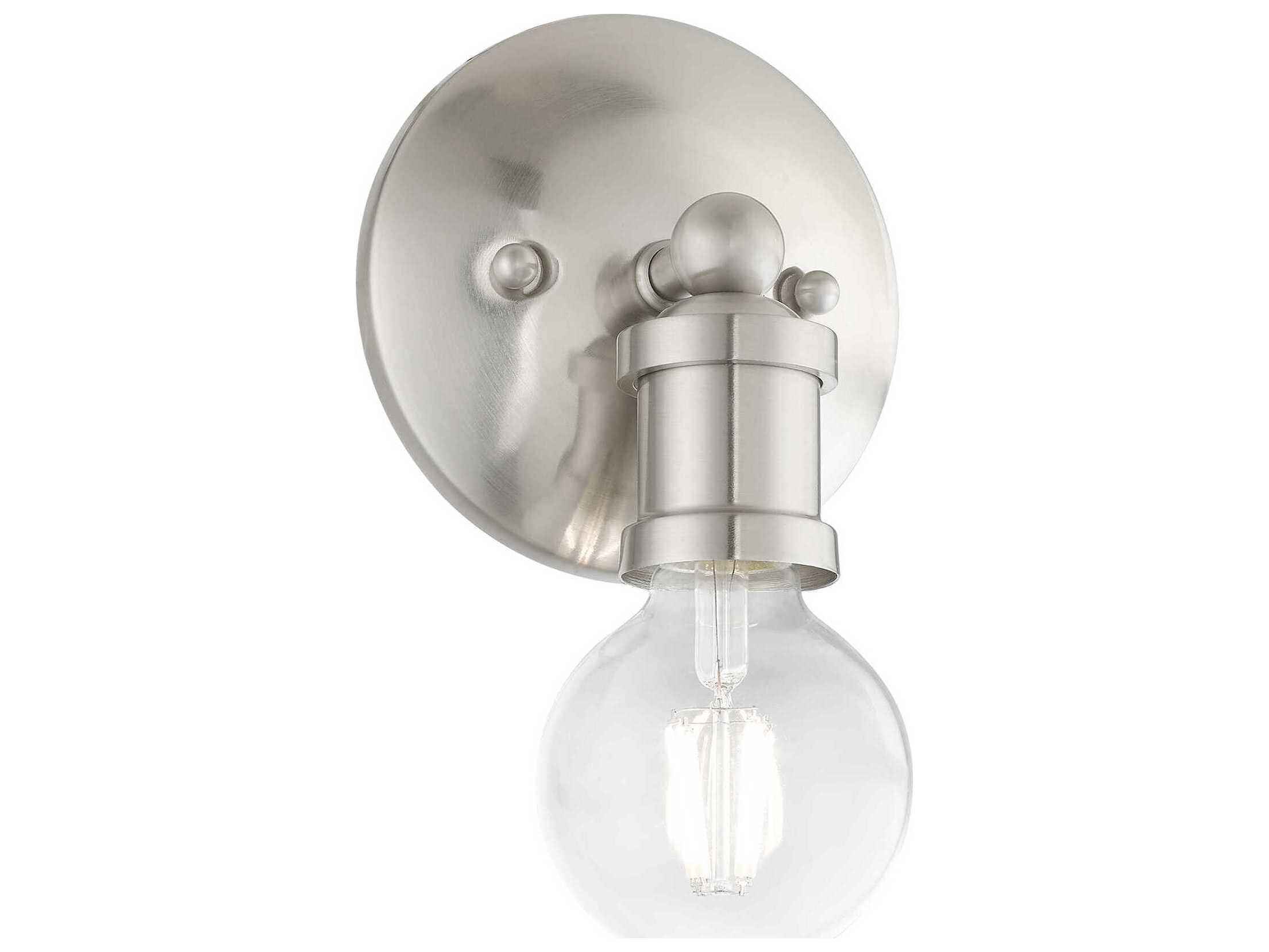 Livex Lighting Lansdale 1-Light Brushed Nickel Wall Sconce