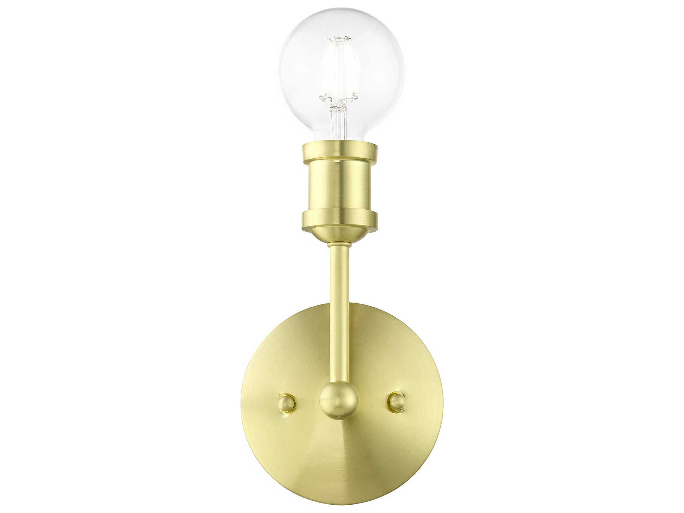 Livex Lighting Lansdale 1-Light Satin Brass Wall Sconce
