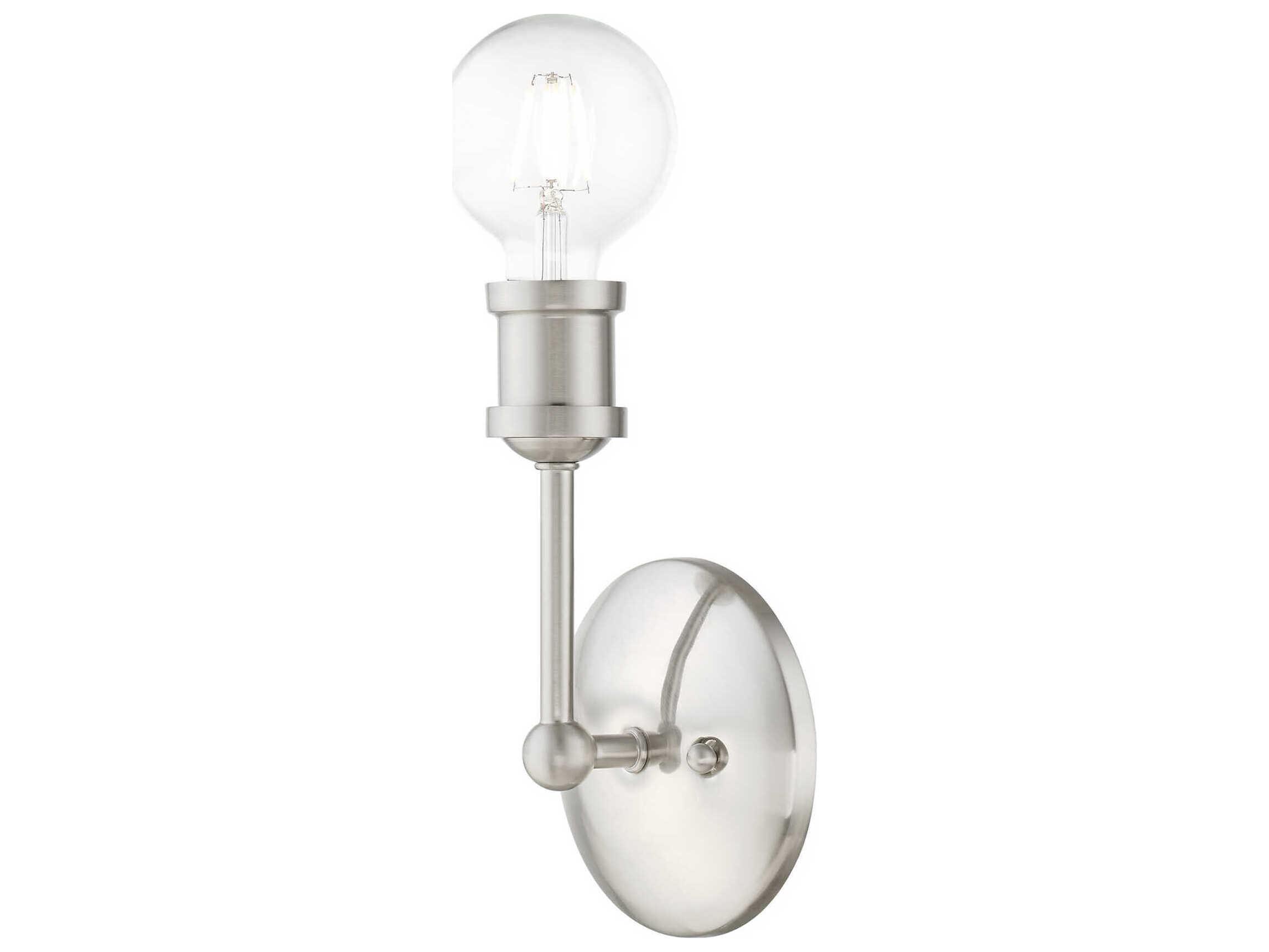Livex Lighting Lansdale 1-Light Brushed Nickel Wall Sconce