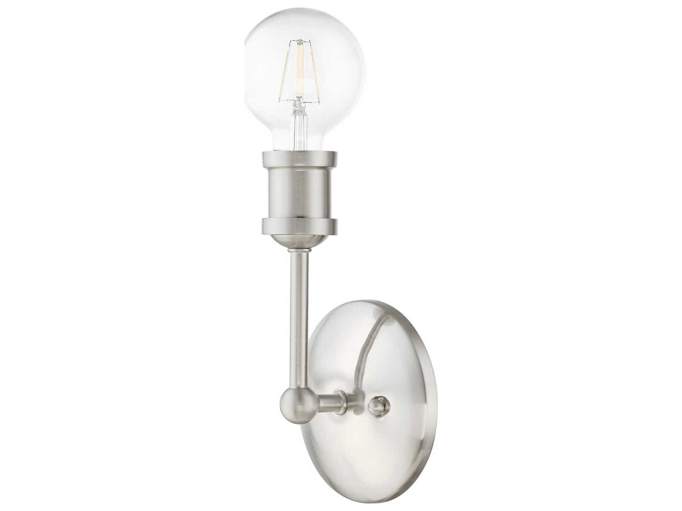 Livex Lighting Lansdale 1-Light Brushed Nickel Wall Sconce