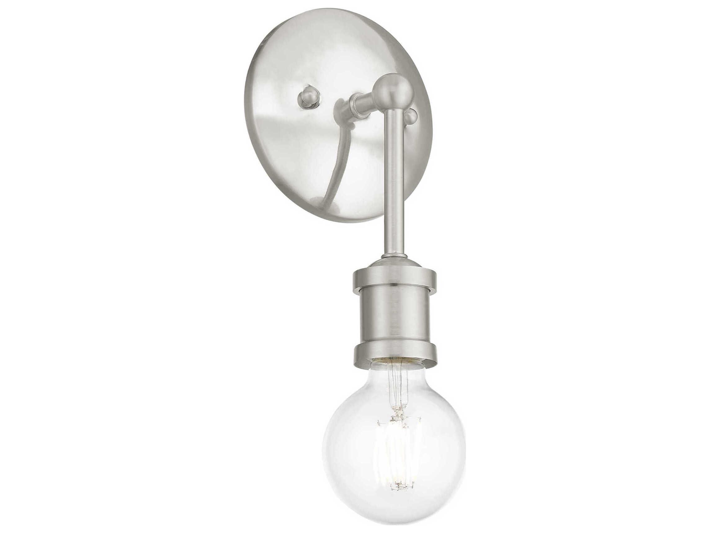 Livex Lighting Lansdale 1-Light Brushed Nickel Wall Sconce