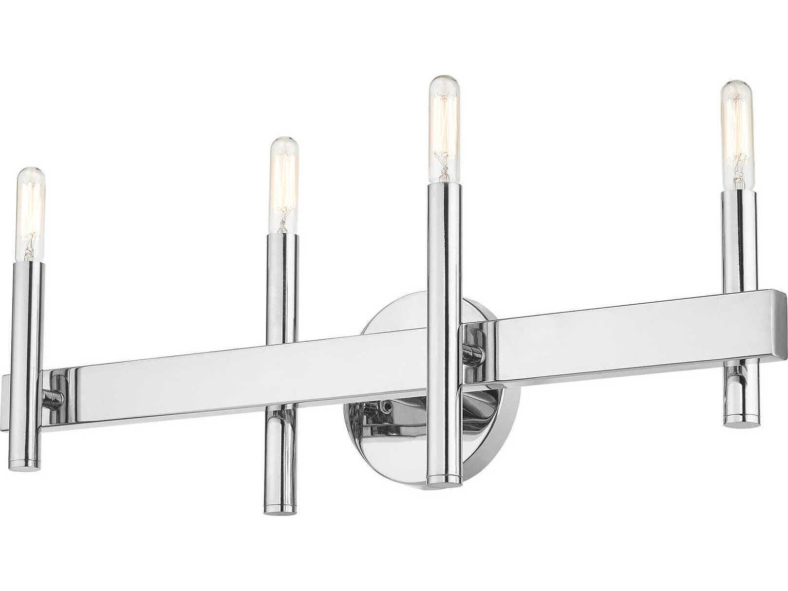 Livex Lighting Denmark 4-Light Polished Chrome Vanity Light