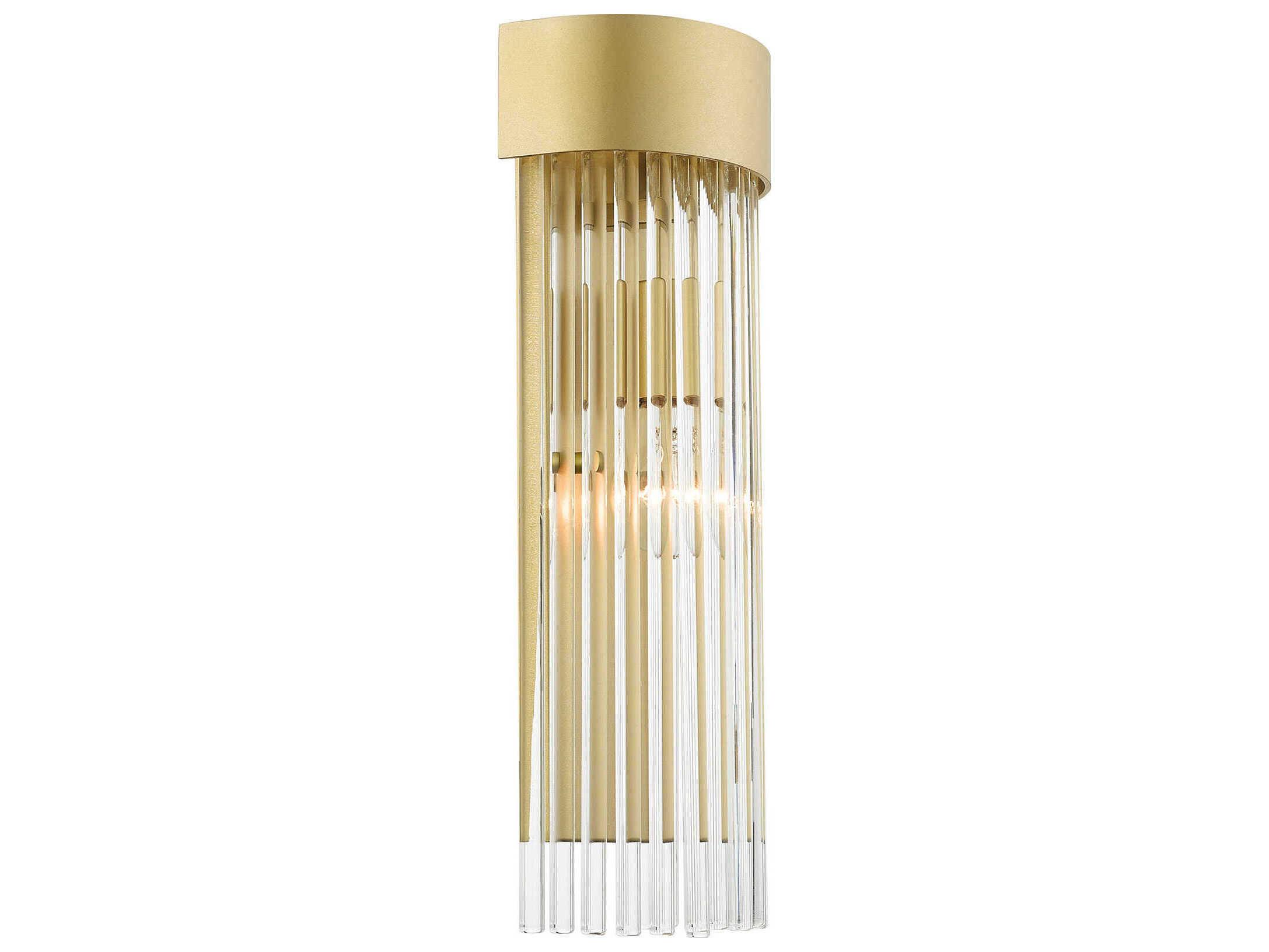 Livex Lighting Norwich 1-Light Soft Gold Crystal Wall Sconce