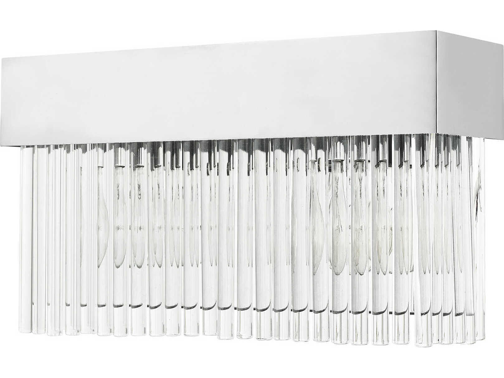 Livex Lighting Norwich 2-Light Polished Chrome Crystal Vanity Light