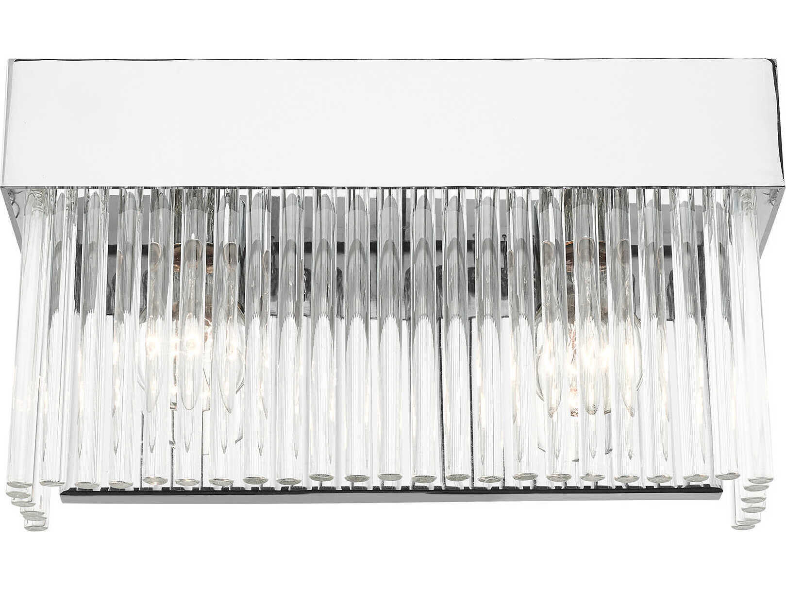 Livex Lighting Norwich 2-Light Polished Chrome Crystal Vanity Light