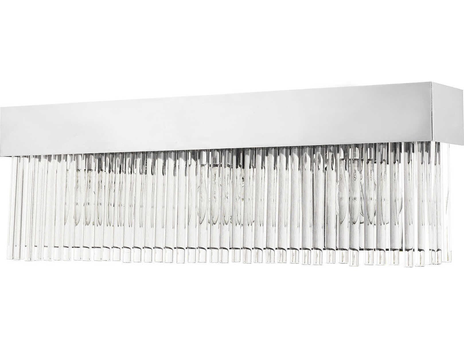 Livex Lighting Norwich 3-Light Polished Chrome Crystal Vanity Light