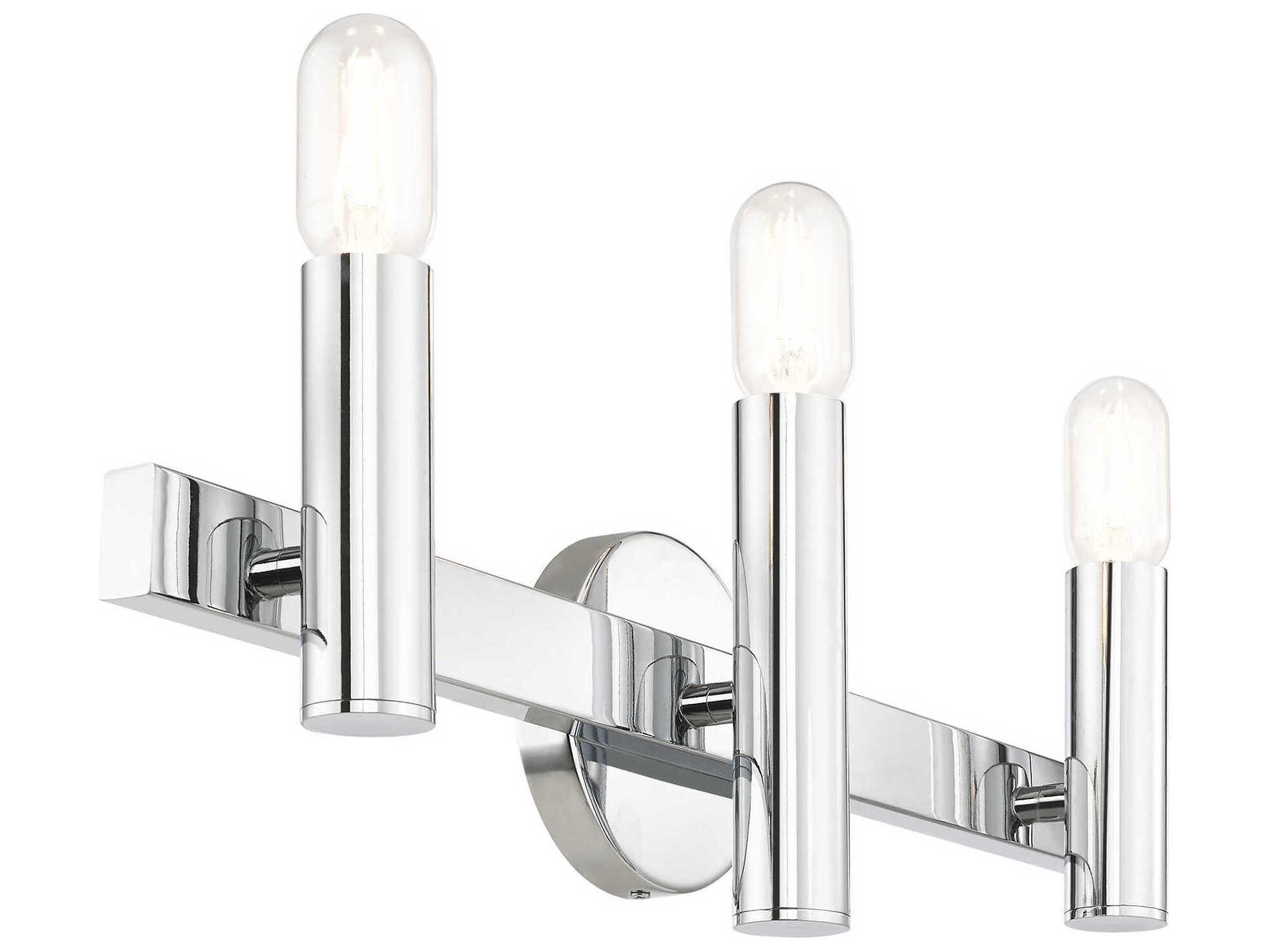 Livex Lighting Helsinki 3-Light Polished Chrome Vanity Light