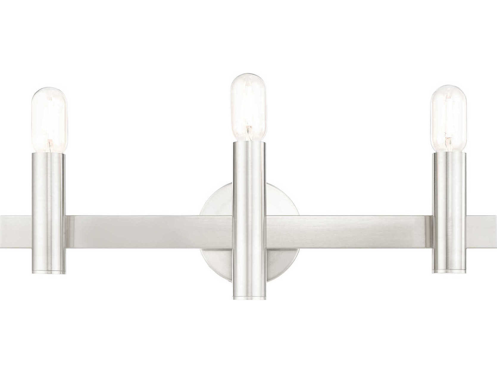 Livex Lighting Helsinki 3-Light Brushed Nickel Bronze Vanity Light