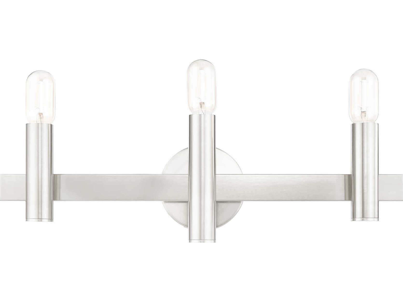 Livex Lighting Helsinki 3-Light Brushed Nickel Bronze Vanity Light