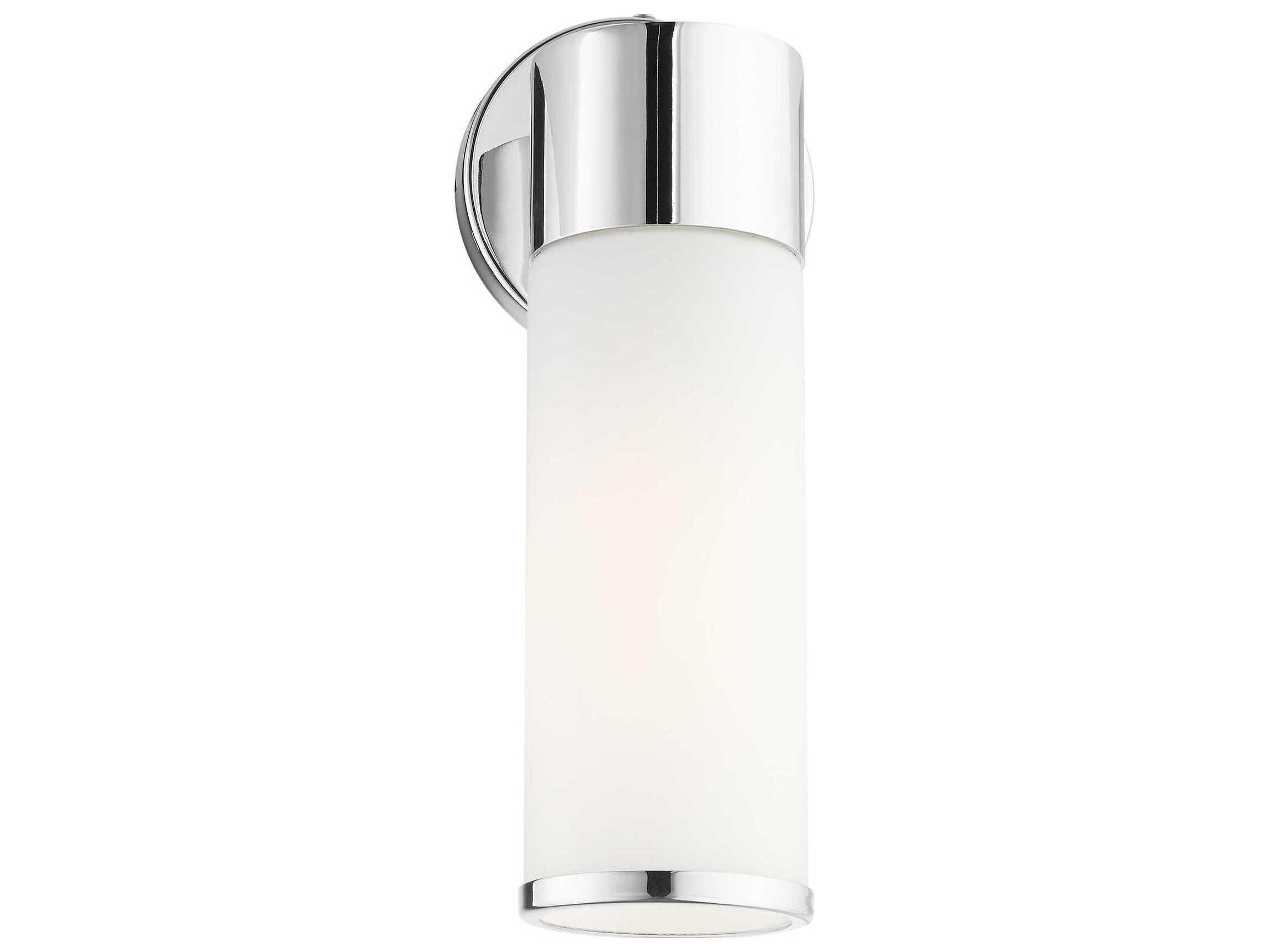 Livex Lighting Lindale 1-Light Polished Chrome Glass Wall Sconce