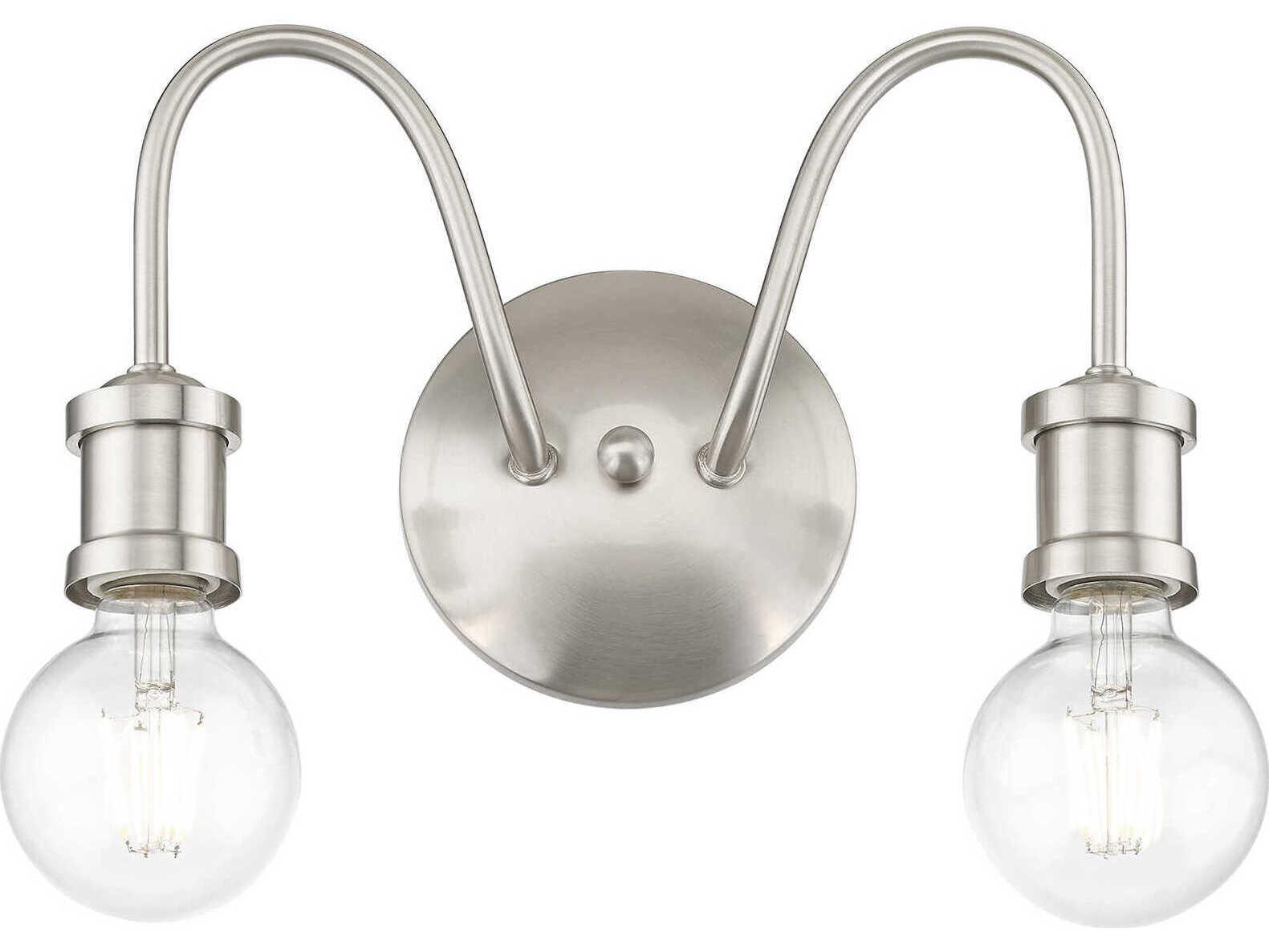 Livex Lighting Lansdale 2-Light Brushed Nickel Vanity Light