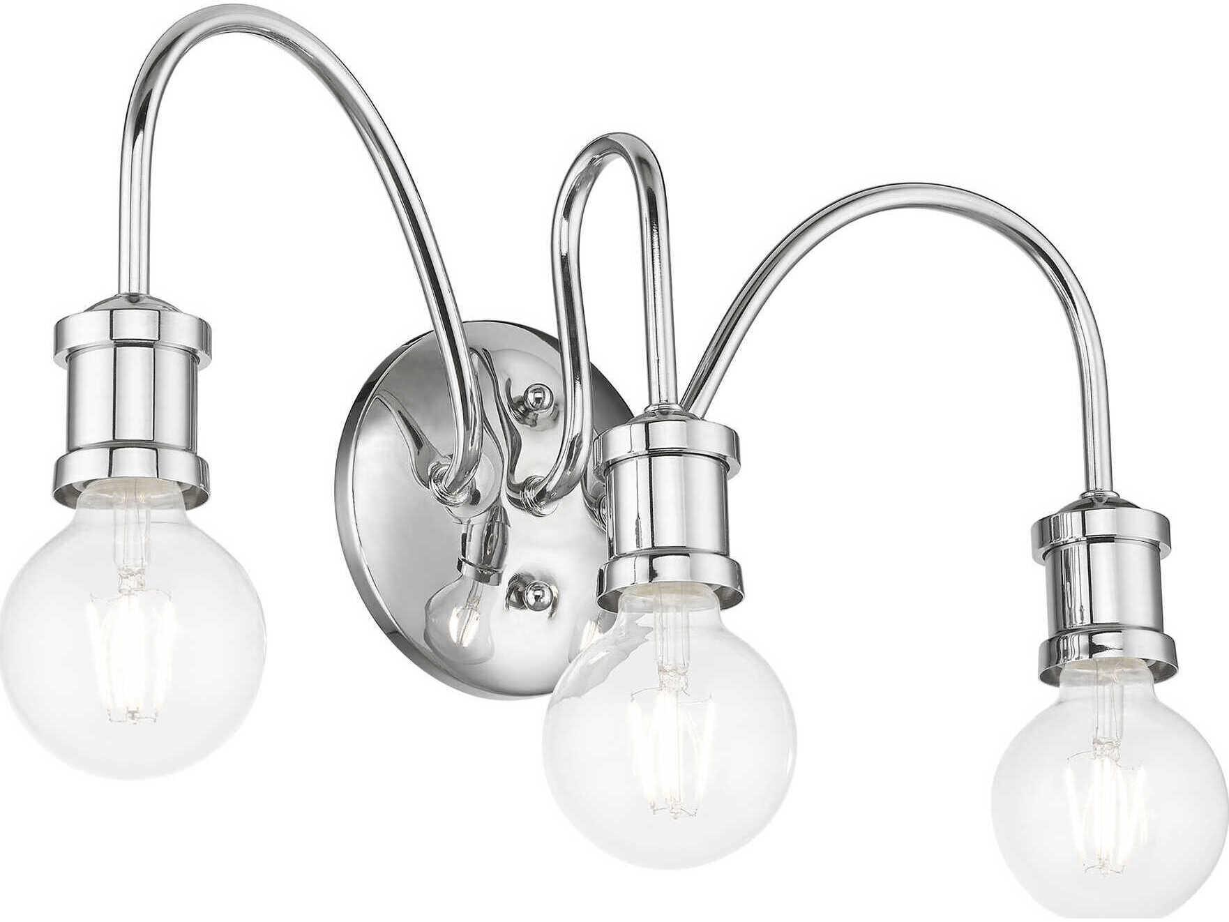 Livex Lighting Lansdale 3-Light Polished Chrome Vanity Light
