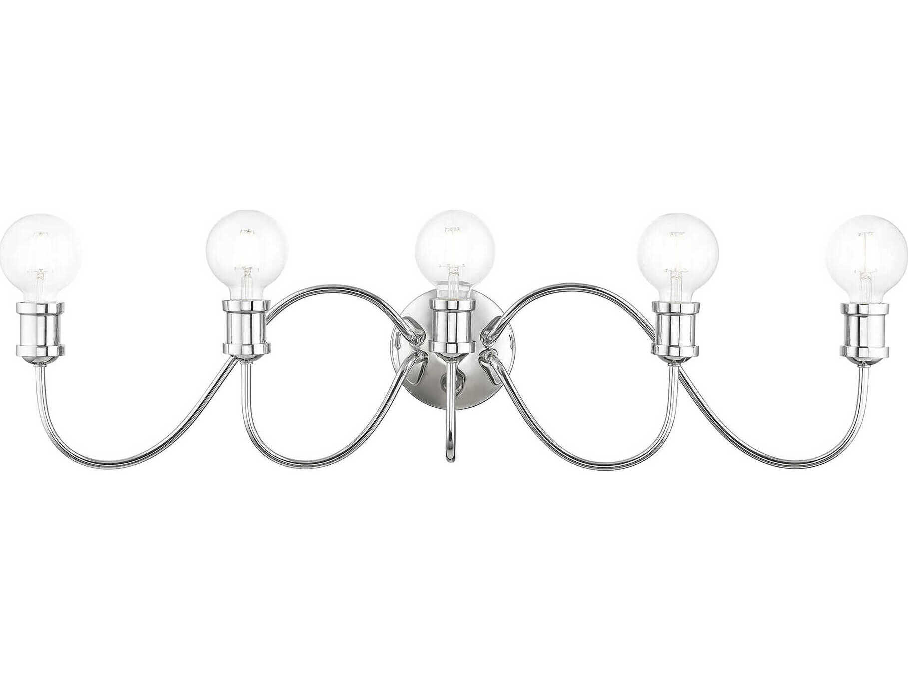 Livex Lighting Lansdale 5-Light Polished Chrome Vanity Light