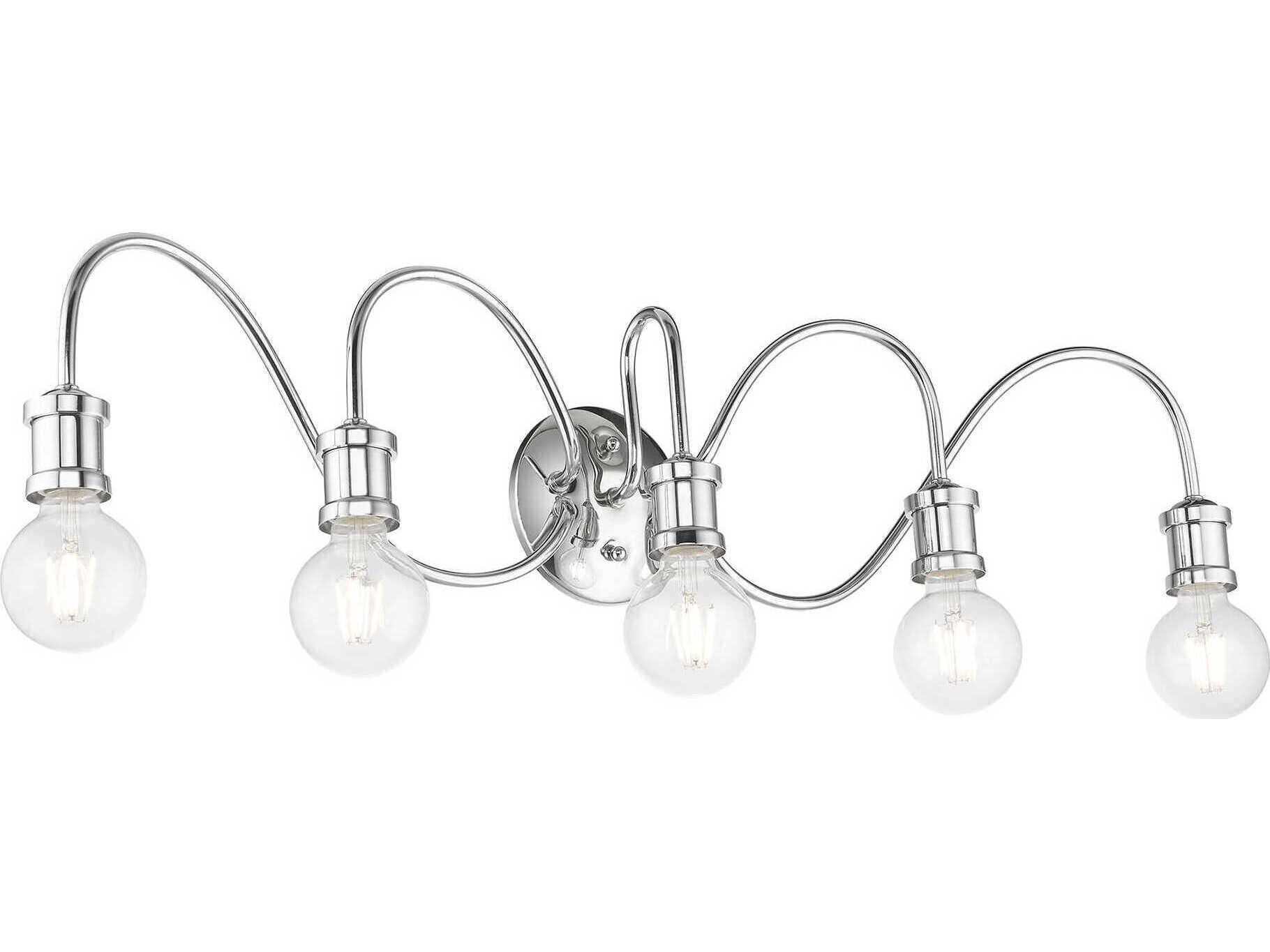 Livex Lighting Lansdale 5-Light Polished Chrome Vanity Light