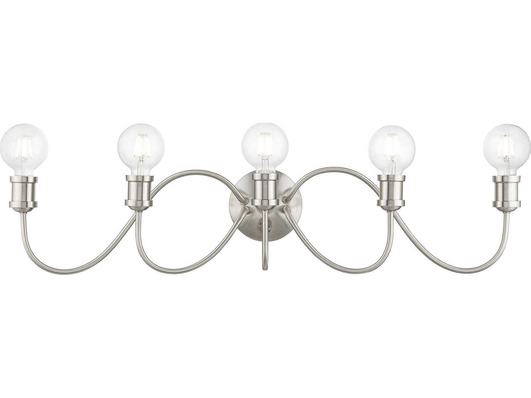 Livex Lighting Lansdale 5-Light Brushed Nickel Vanity Light