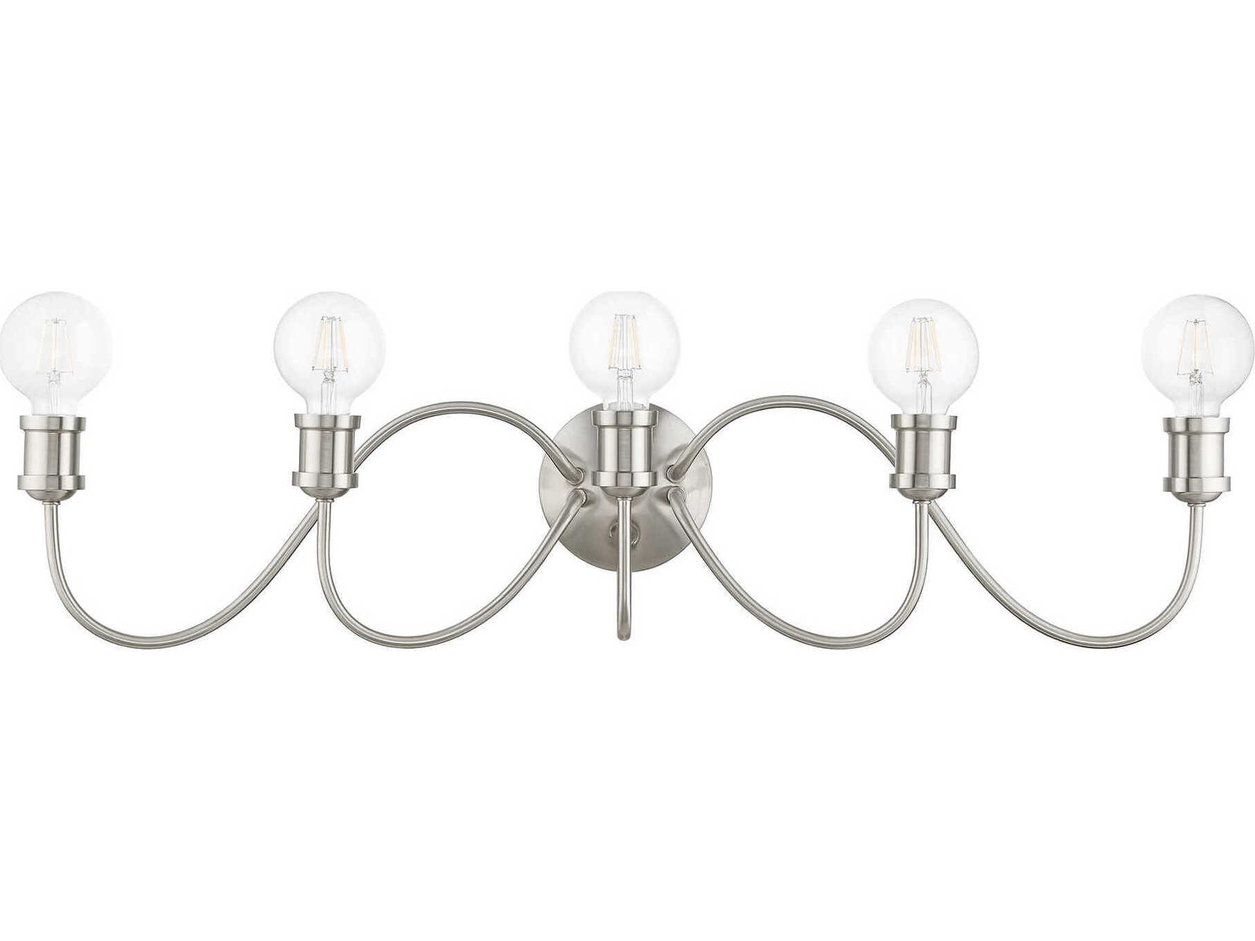 Livex Lighting Lansdale 5-Light Brushed Nickel Vanity Light