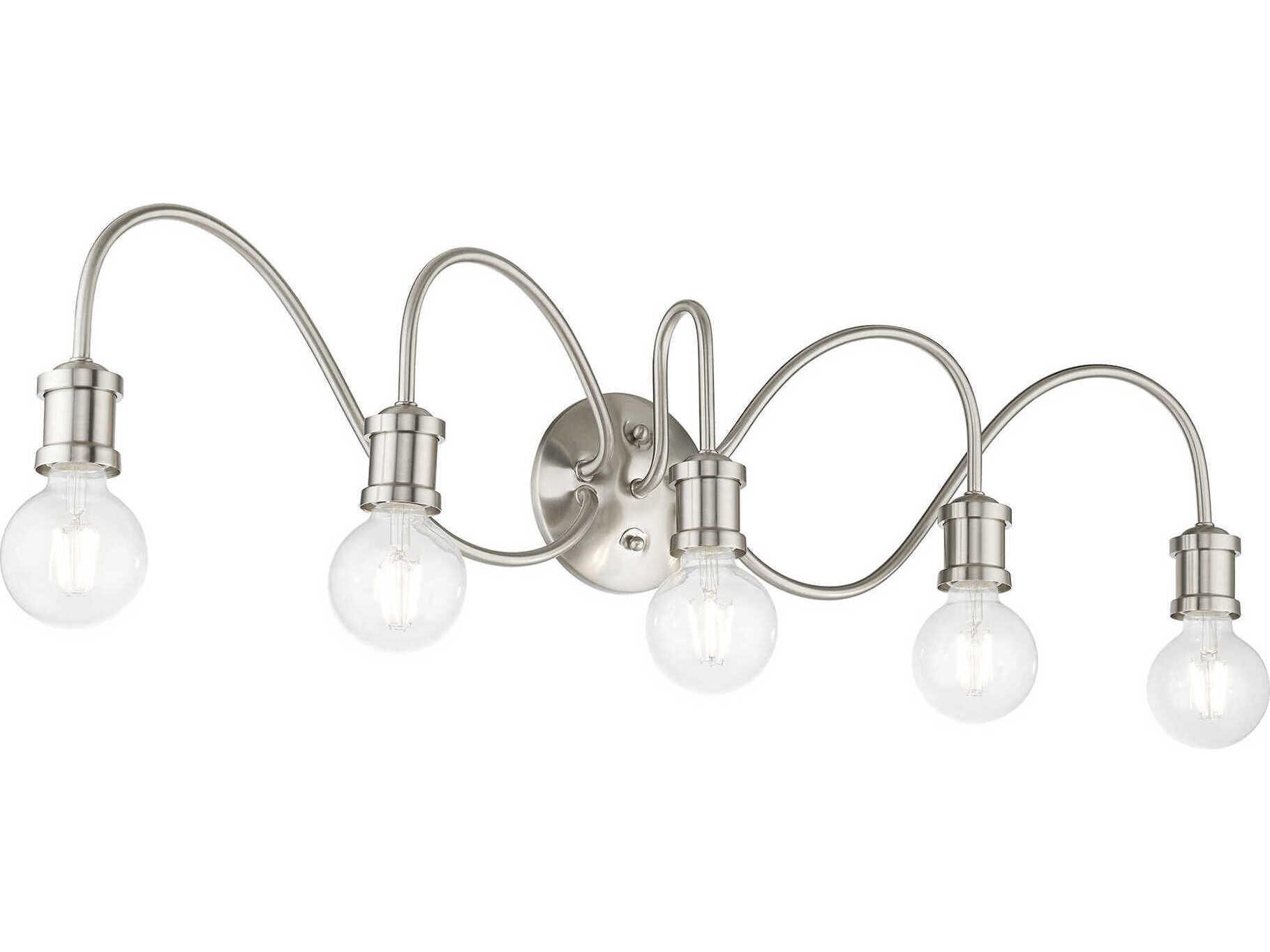 Livex Lighting Lansdale 5-Light Brushed Nickel Vanity Light