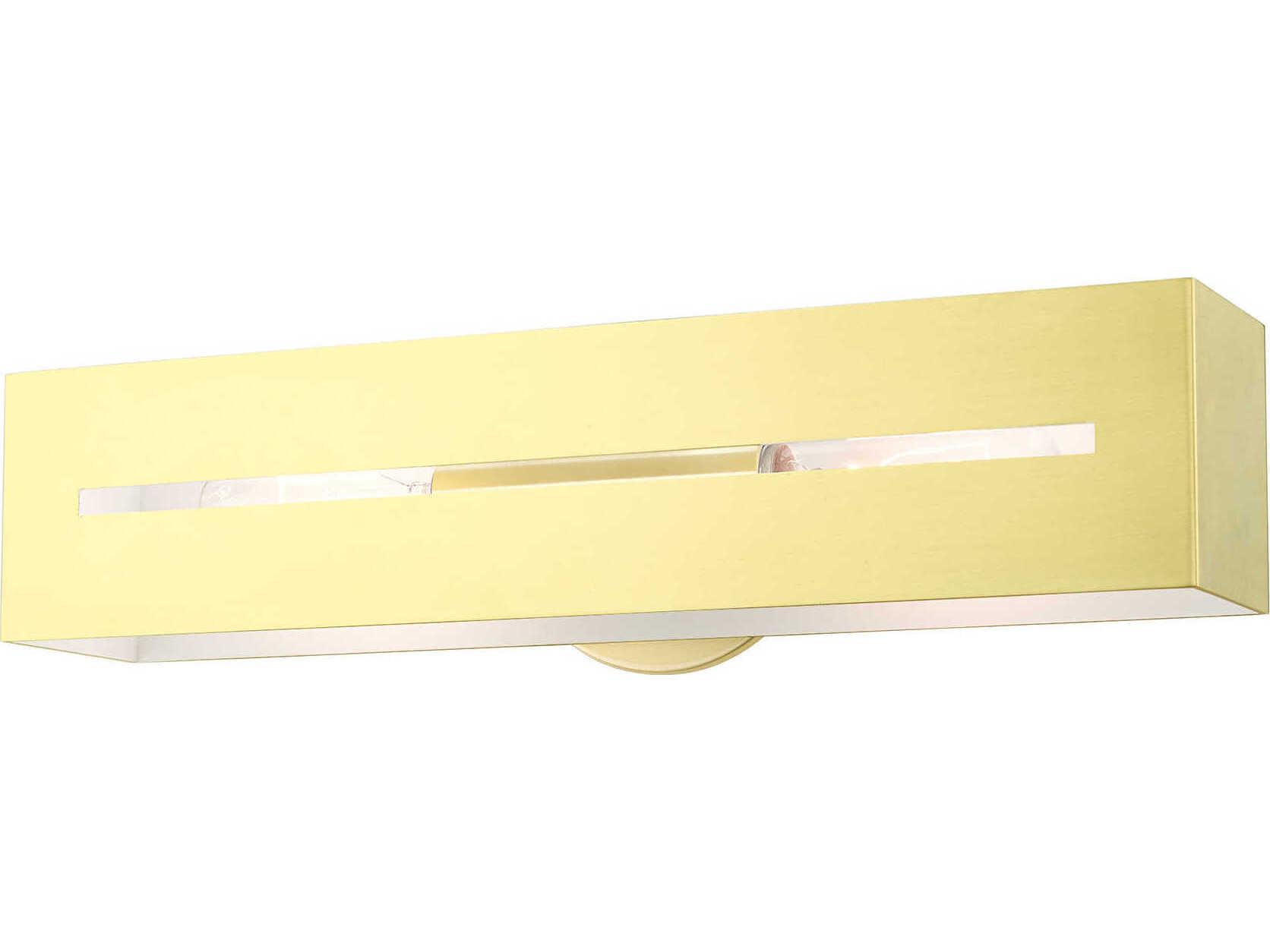 Livex Lighting Soma 2-Light Satin Brass Vanity Light
