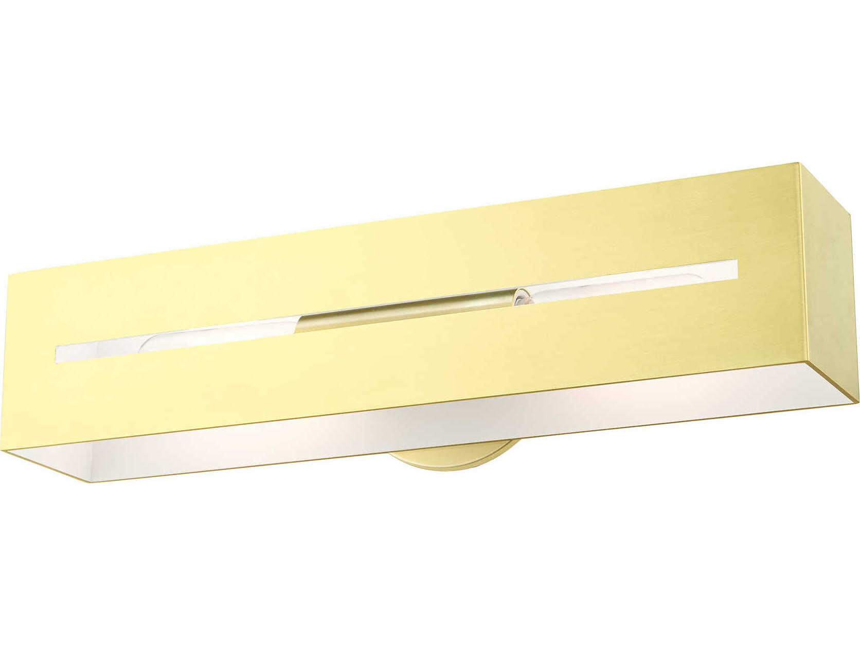 Livex Lighting Soma 2-Light Satin Brass Vanity Light