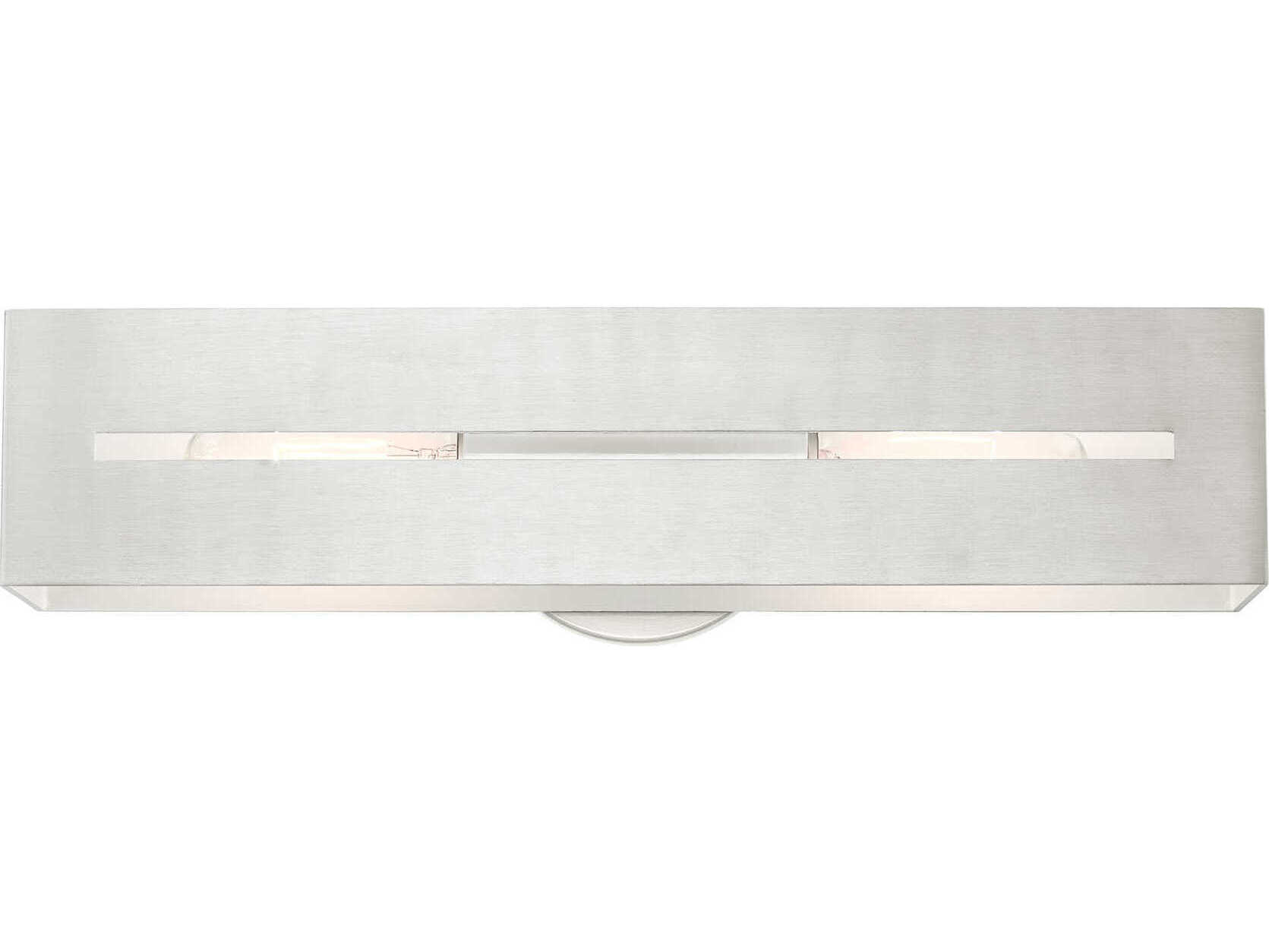 Livex Lighting Soma 2-Light Brushed Nickel Vanity Light
