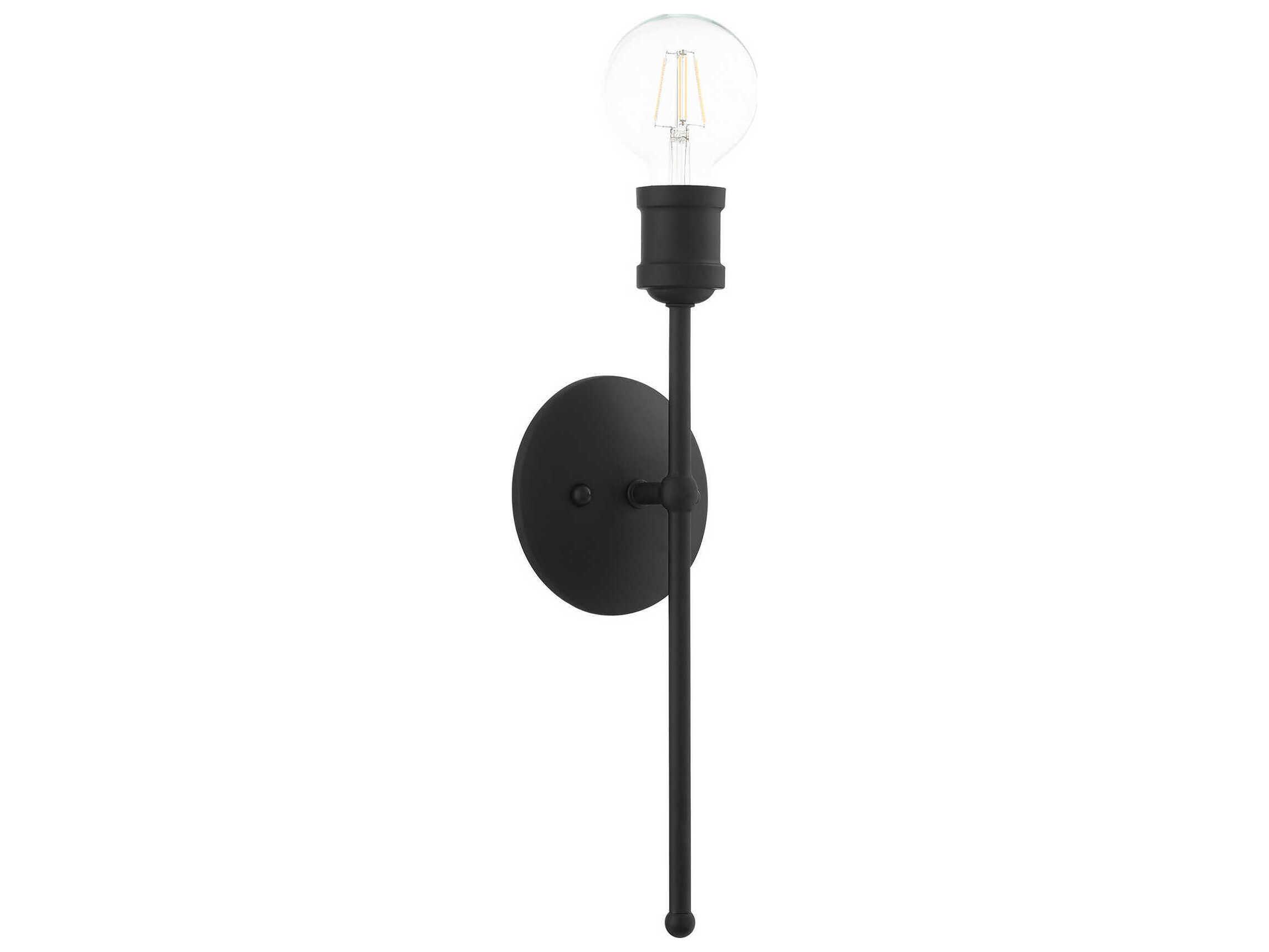 Livex Lighting Lansdale 1-Light Black Wall Sconce
