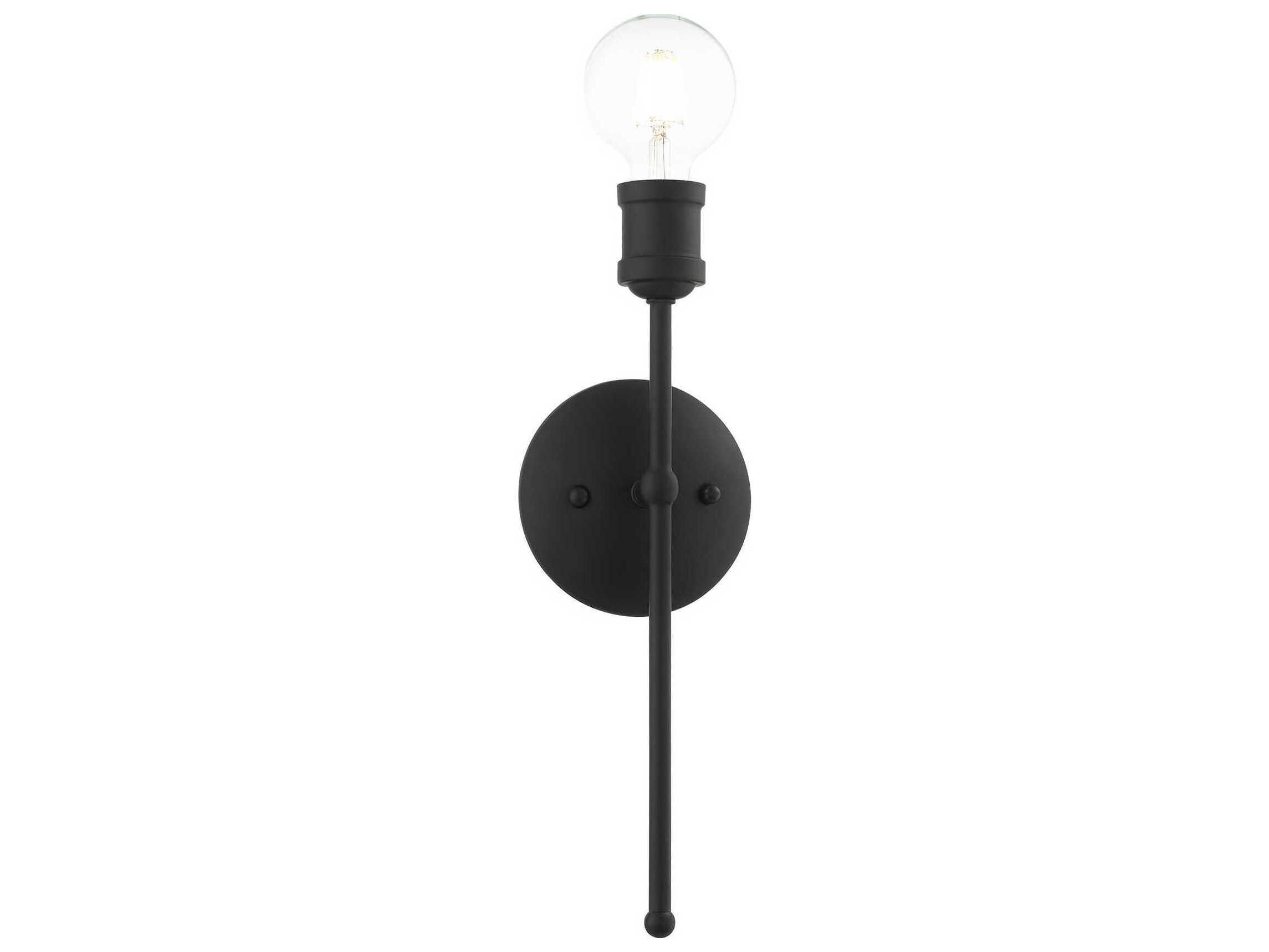 Livex Lighting Lansdale 1-Light Black Wall Sconce
