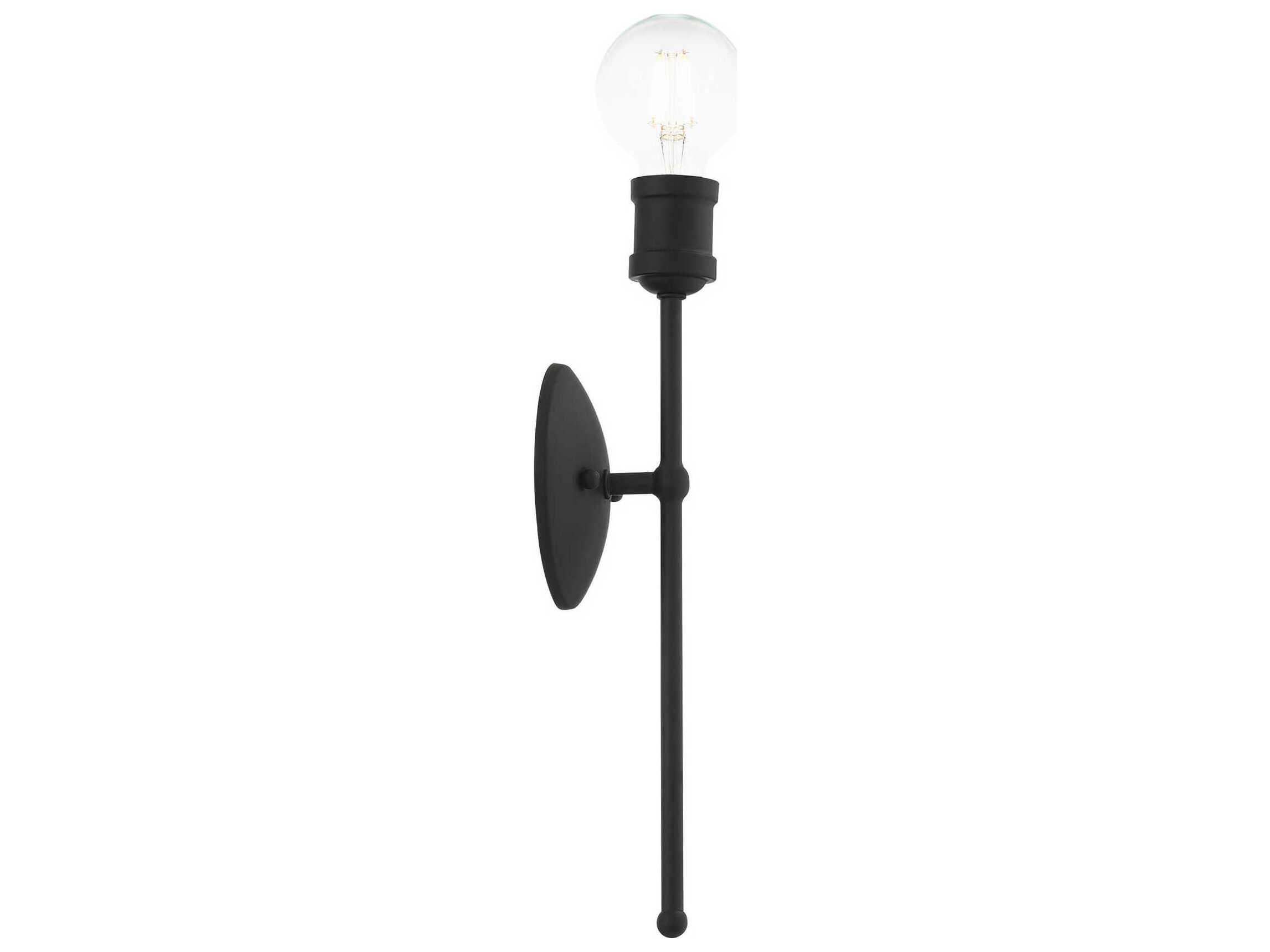 Livex Lighting Lansdale 1-Light Black Wall Sconce