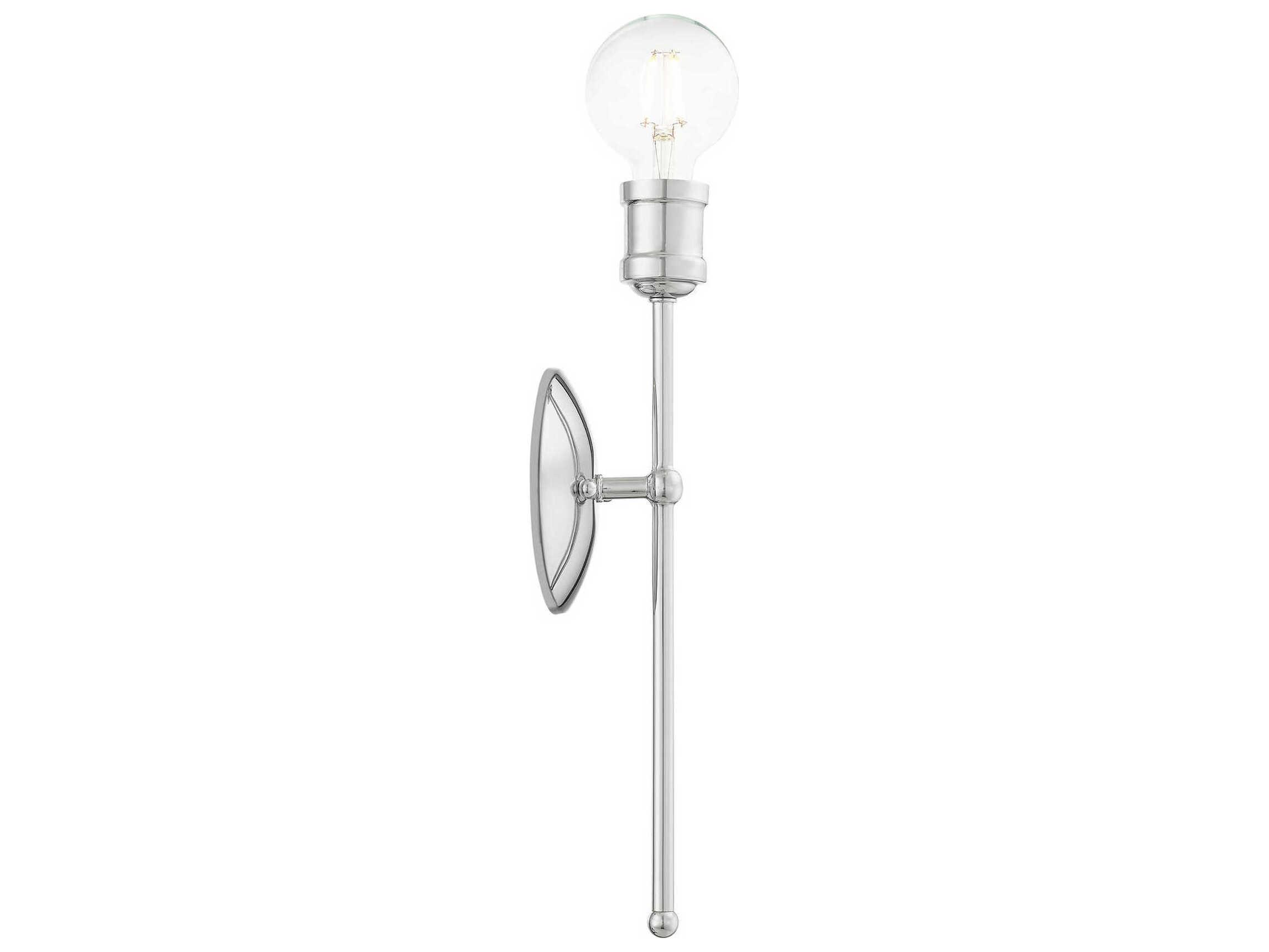 Livex Lighting Lansdale 1-Light Polished Chrome Wall Sconce