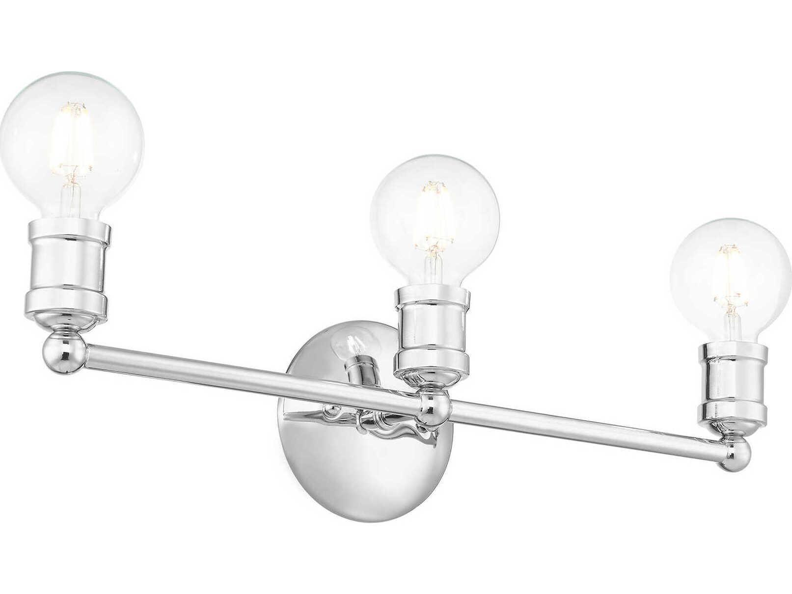 Livex Lighting Lansdale 3-Light Polished Chrome Vanity Light