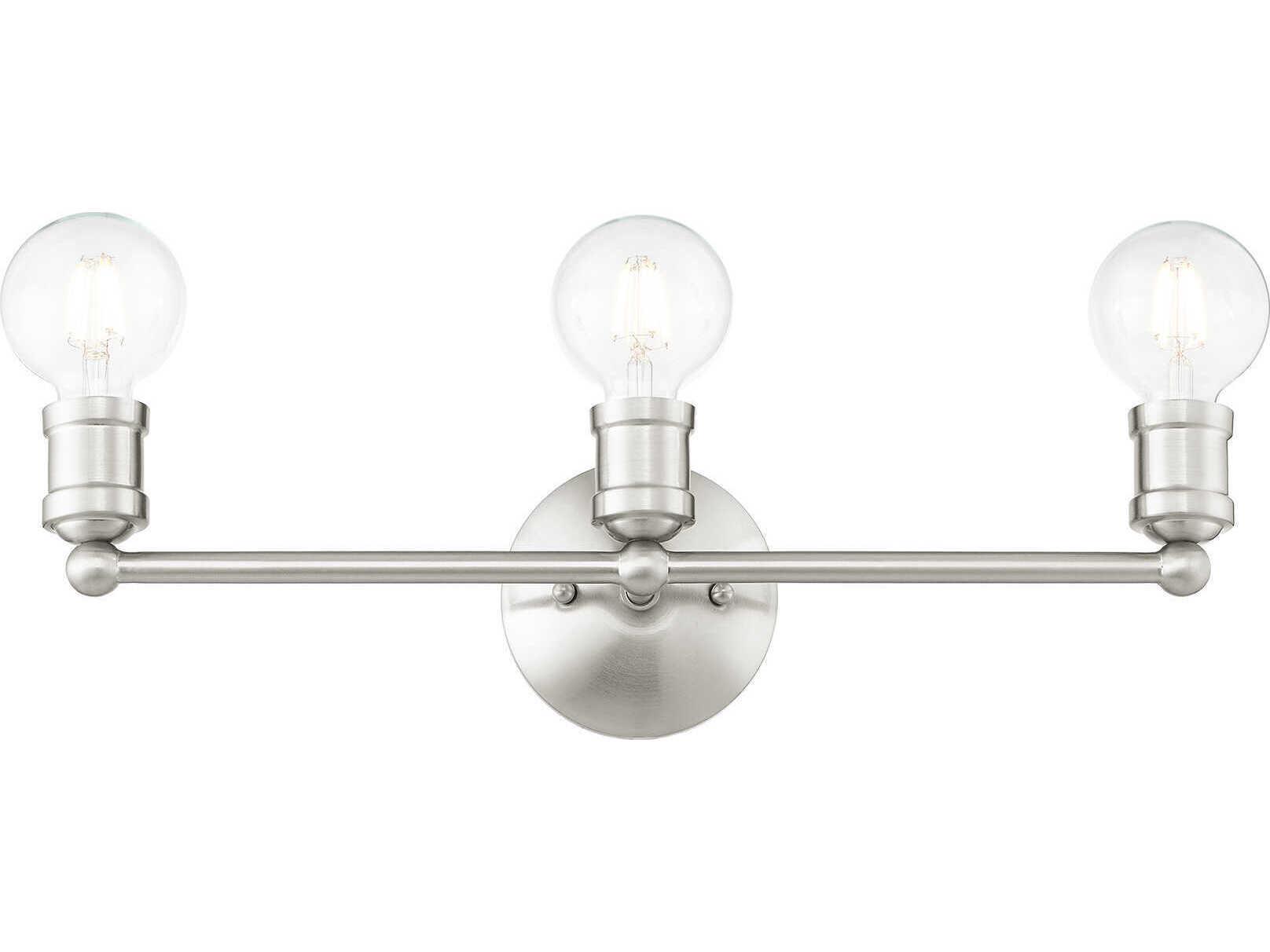 Livex Lighting Lansdale 3-Light Brushed Nickel Vanity Light
