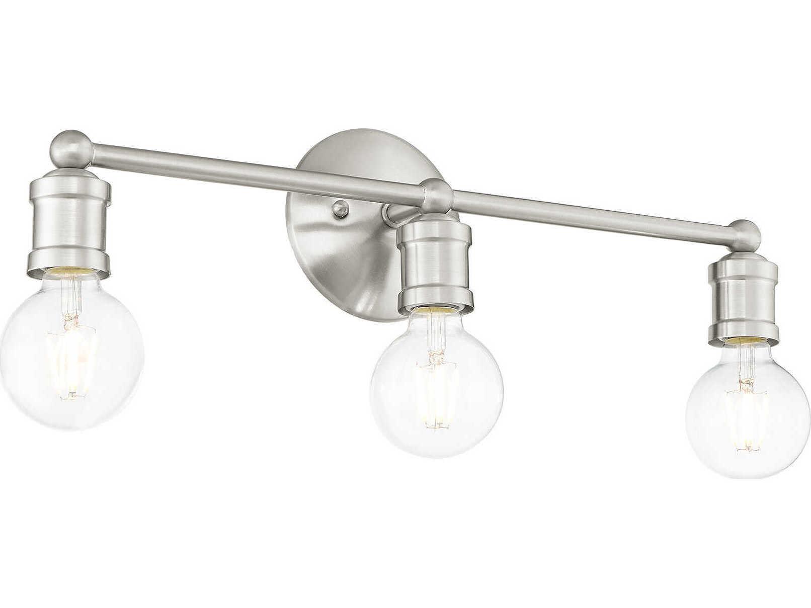 Livex Lighting Lansdale 3-Light Brushed Nickel Vanity Light