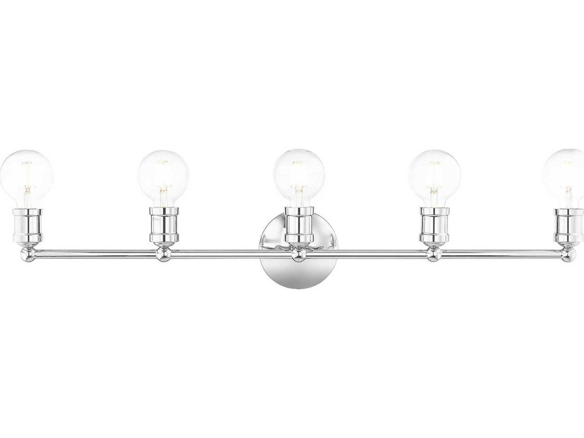 Livex Lighting Lansdale 5-Light Polished Chrome Vanity Light