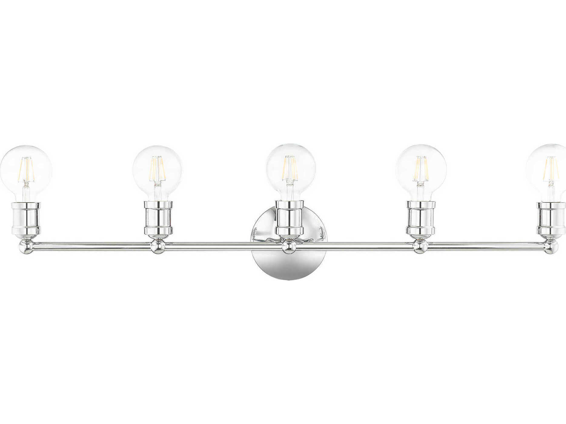 Livex Lighting Lansdale 5-Light Polished Chrome Vanity Light