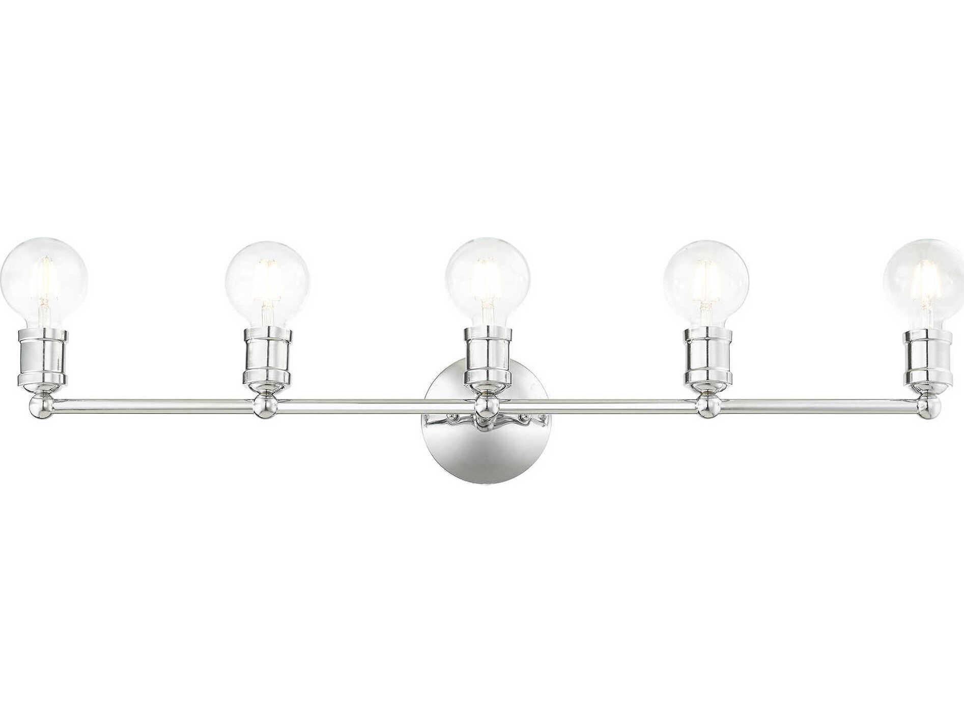 Livex Lighting Lansdale 5-Light Polished Chrome Vanity Light