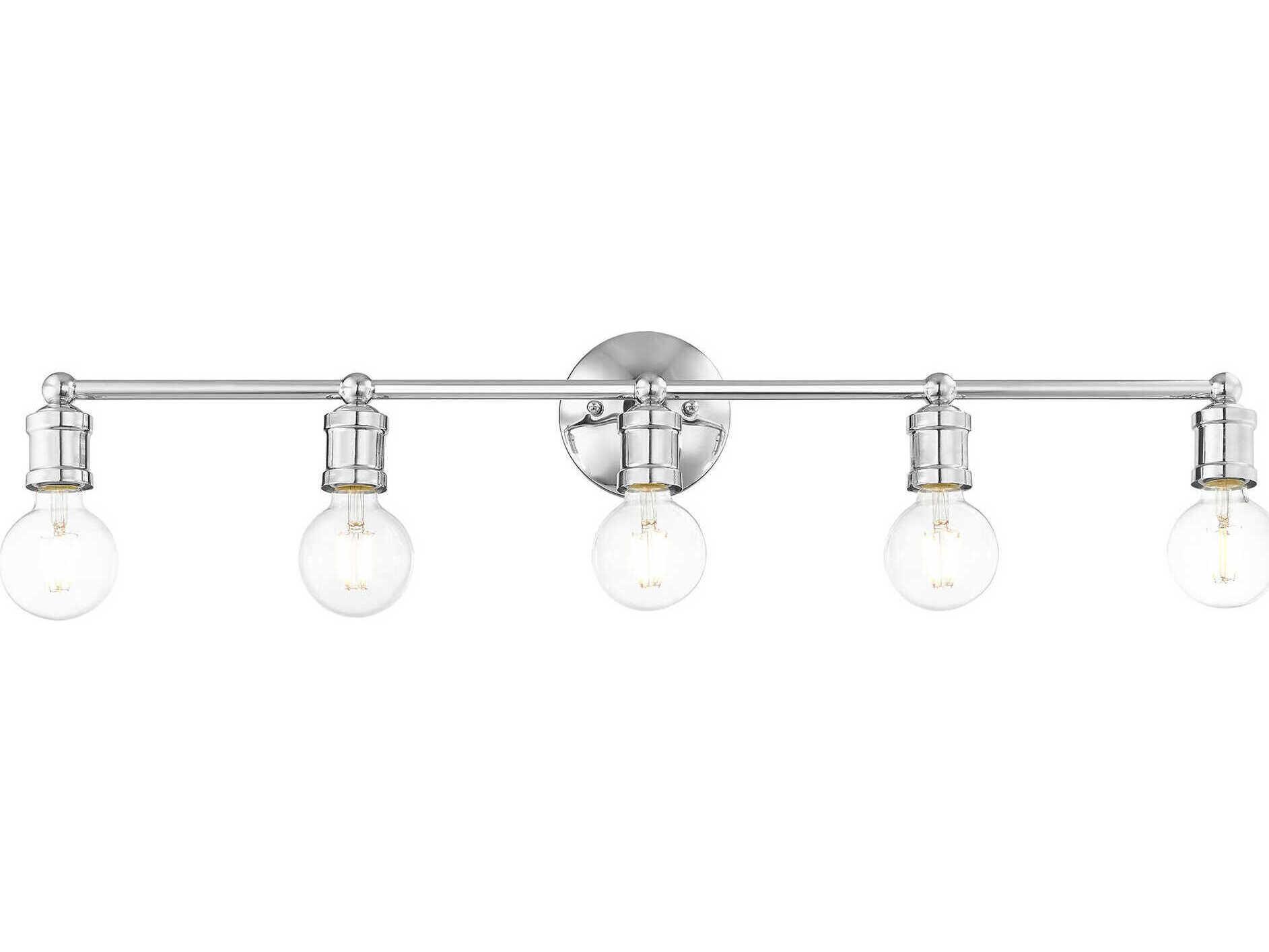 Livex Lighting Lansdale 5-Light Polished Chrome Vanity Light