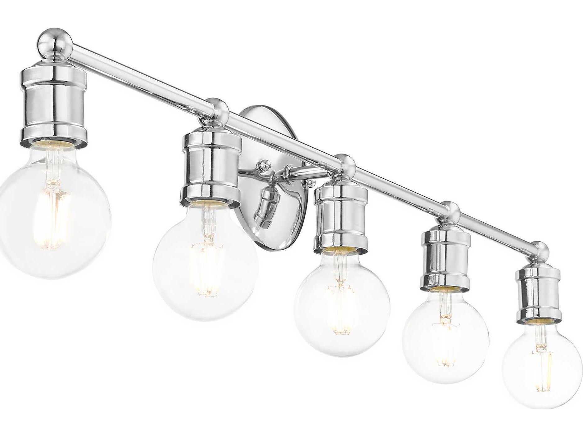 Livex Lighting Lansdale 5-Light Polished Chrome Vanity Light